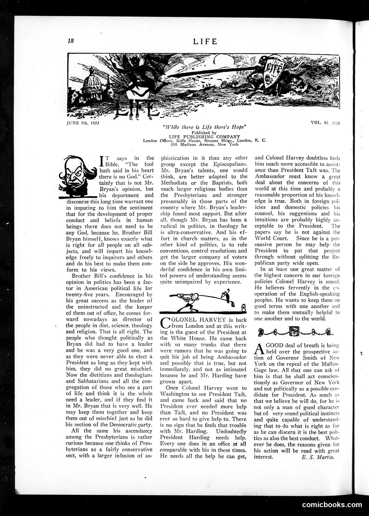 Life — June 7, 1923 — page 20 of 44