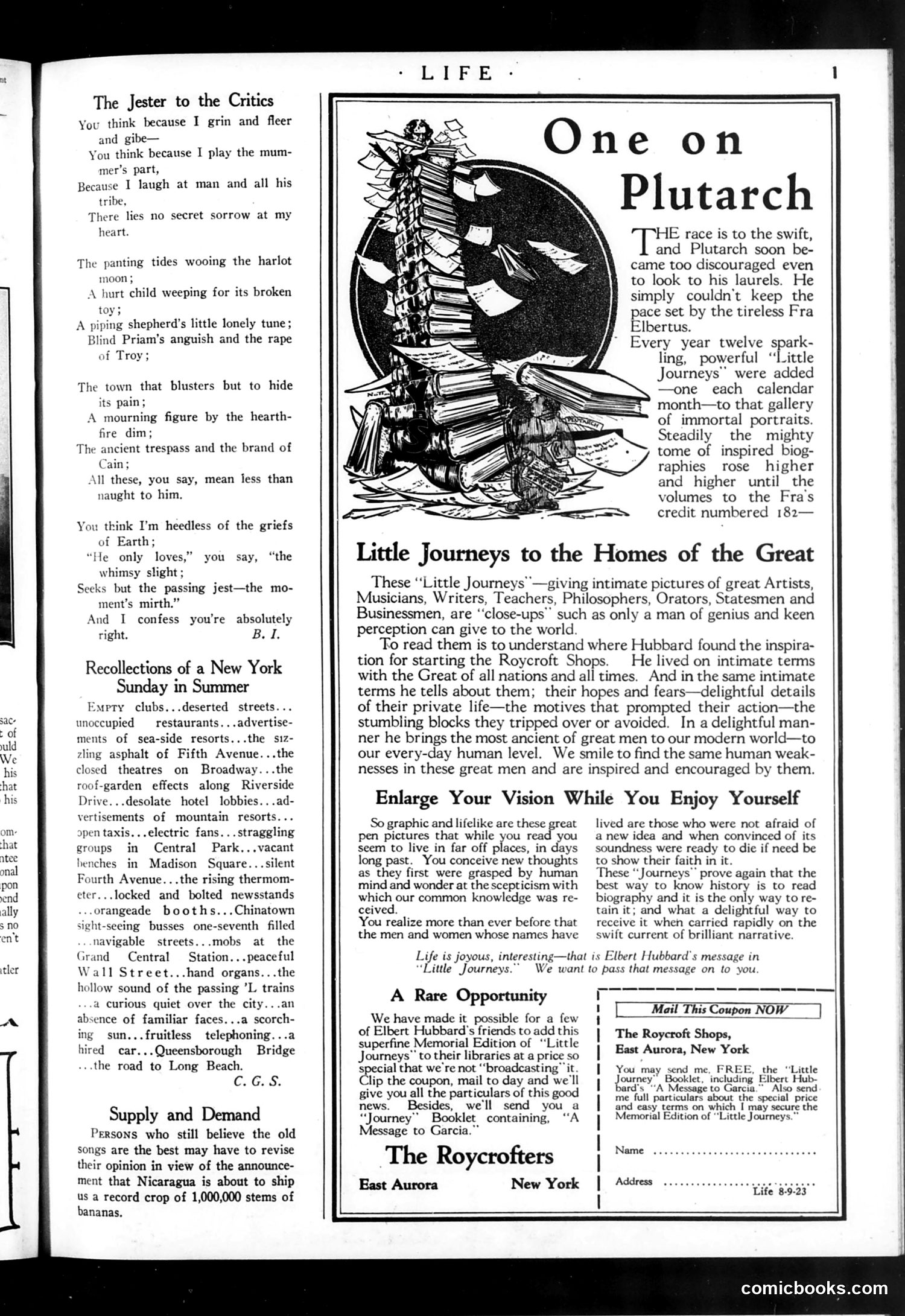 Life — August 9, 1923 — page 3 of 36
