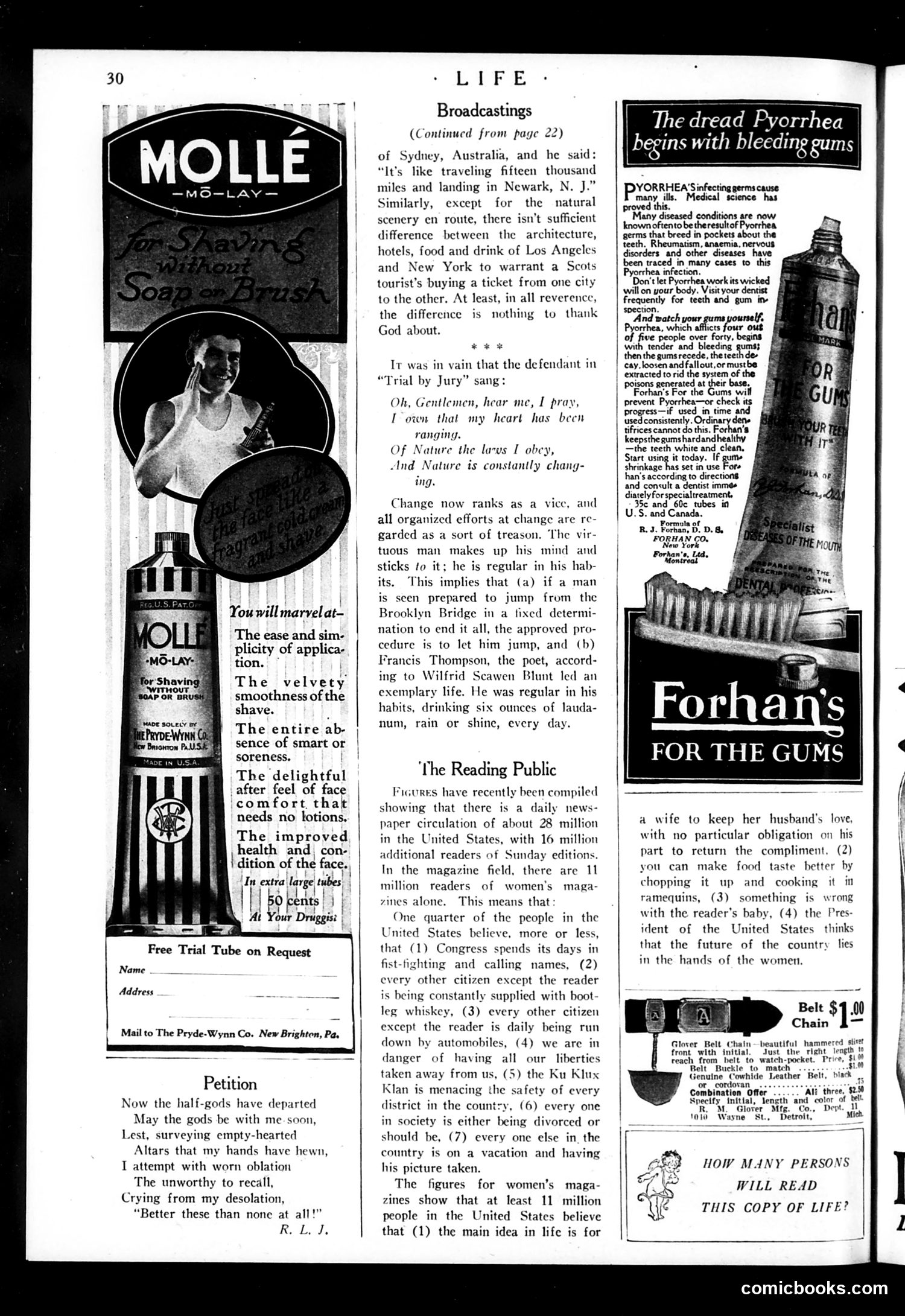 Life — August 16, 1923 — page 32 of 36