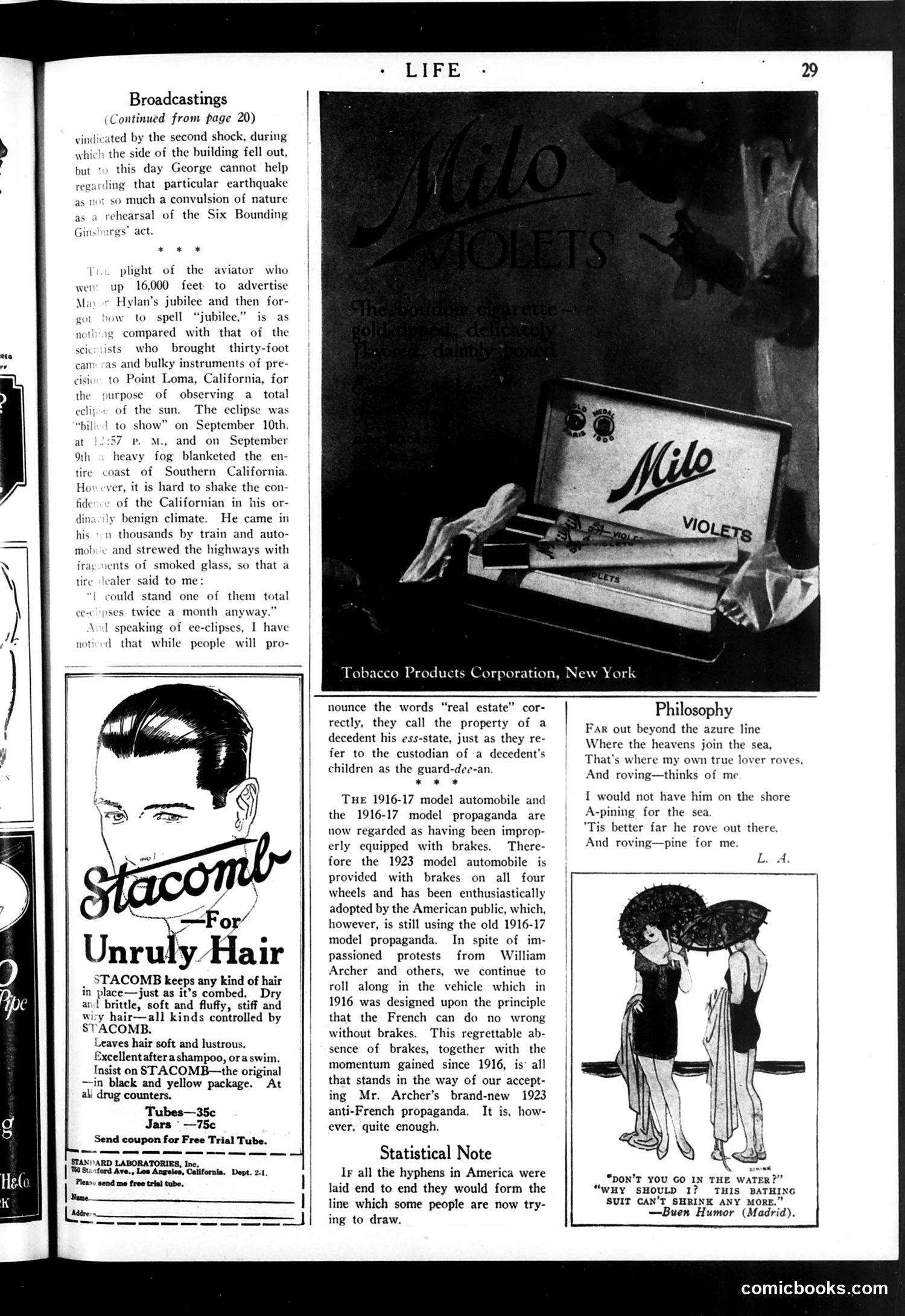 Life — October 25, 1923 — page 31 of 34