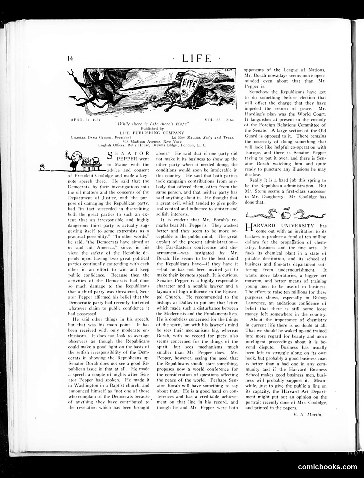 Life — April 24, 1924 — page 16 of 36