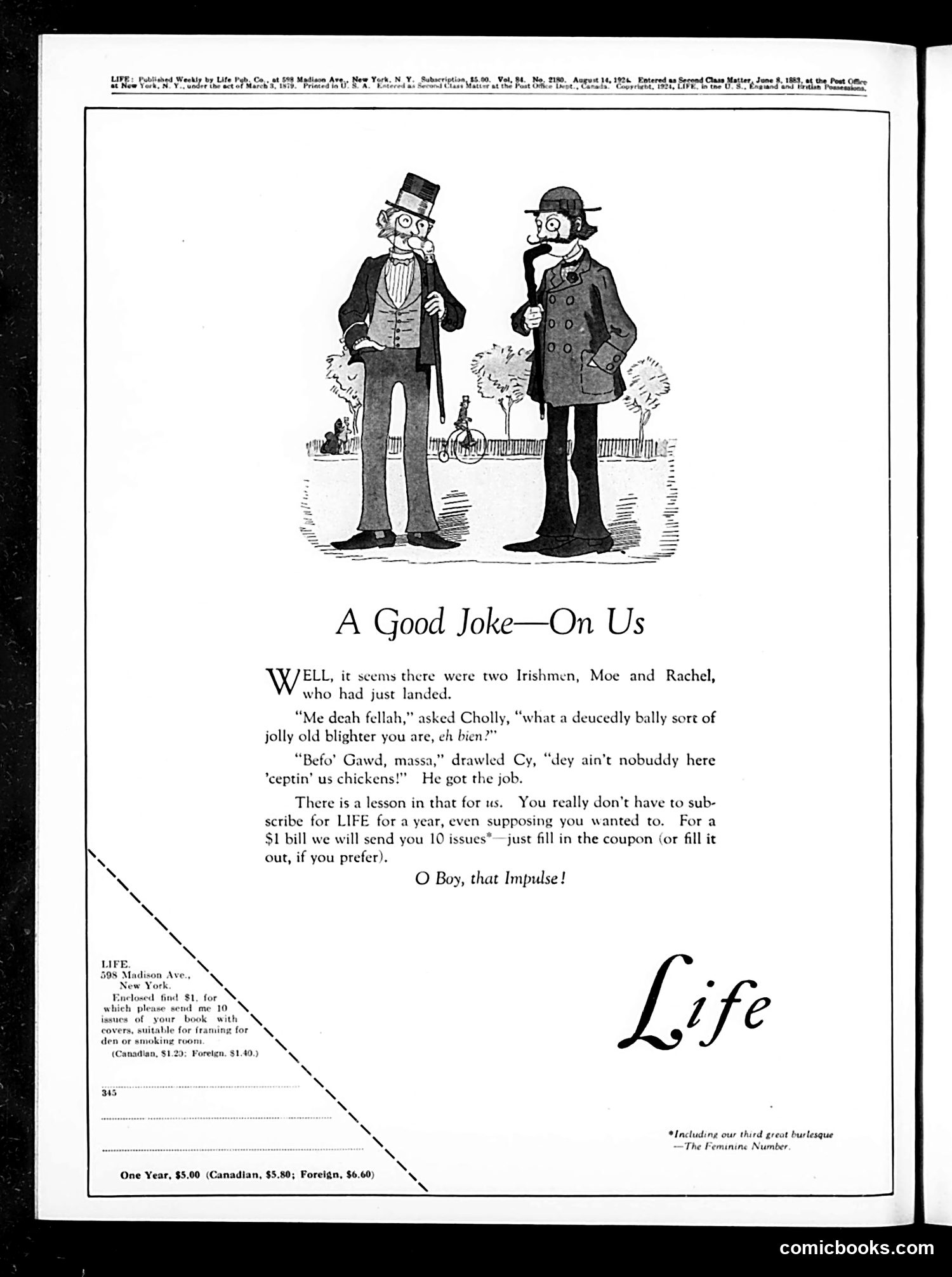 Life — August 14, 1924 — page 2 of 36
