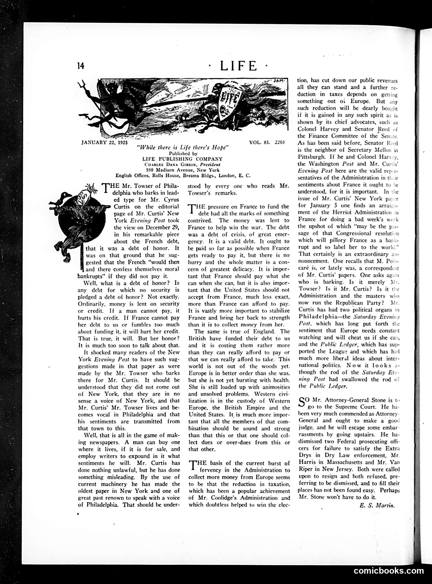 Life — January 22, 1925 — page 16 of 36