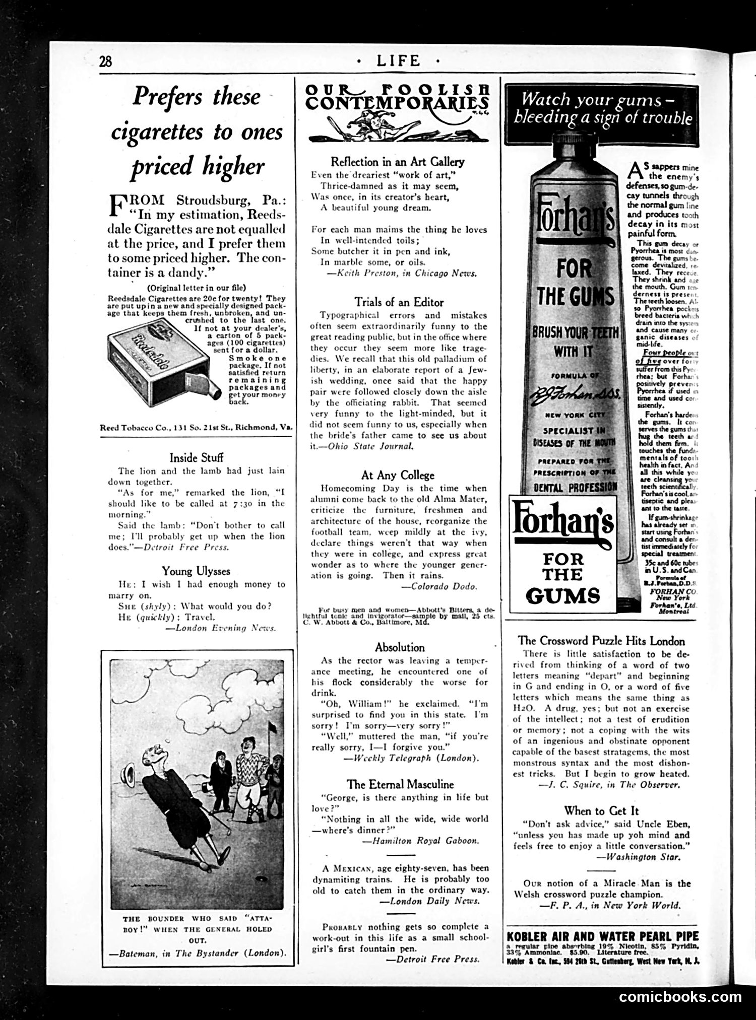 Life — January 22, 1925 — page 30 of 36
