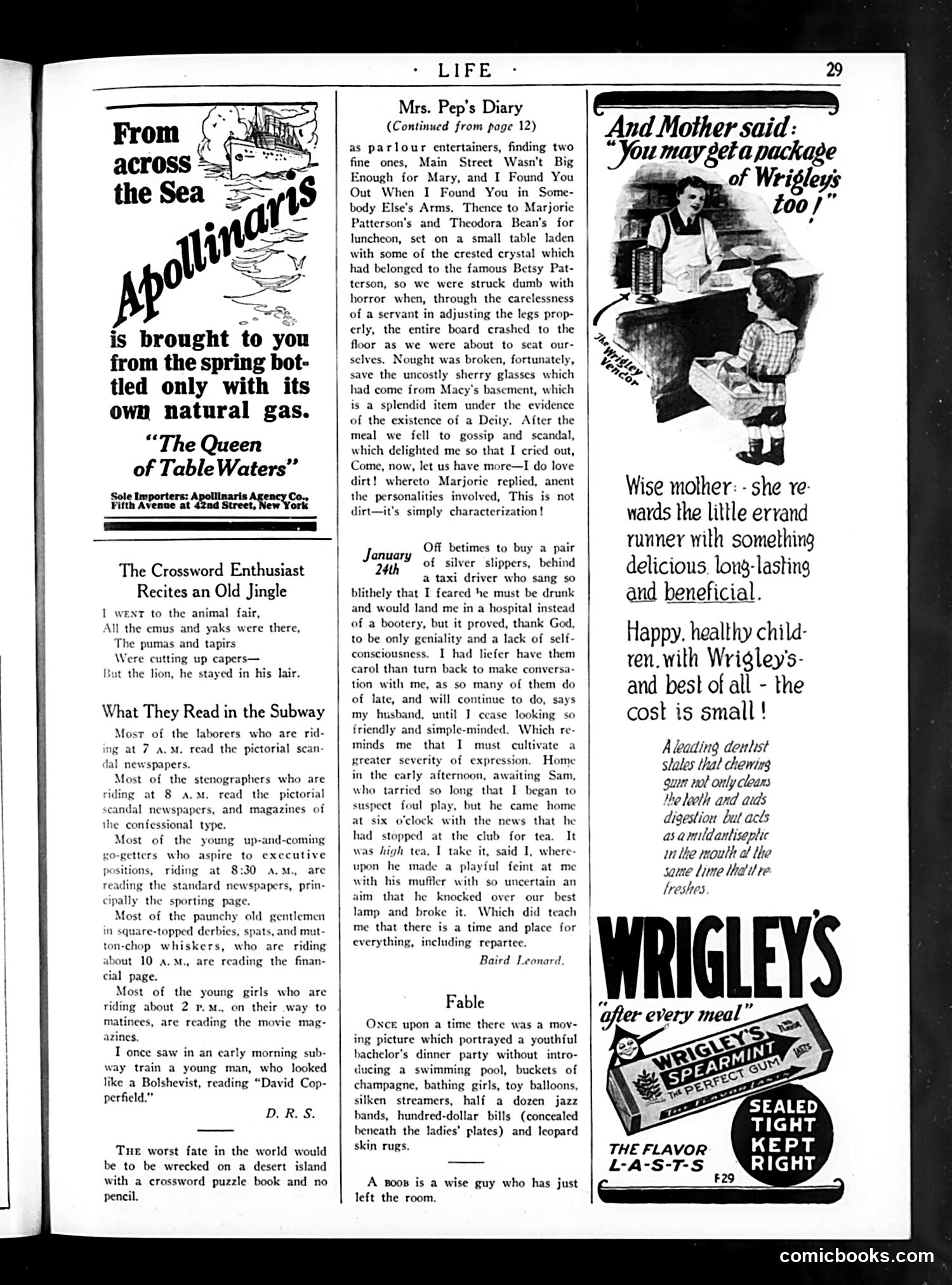 Life — January 29, 1925 — page 31 of 37