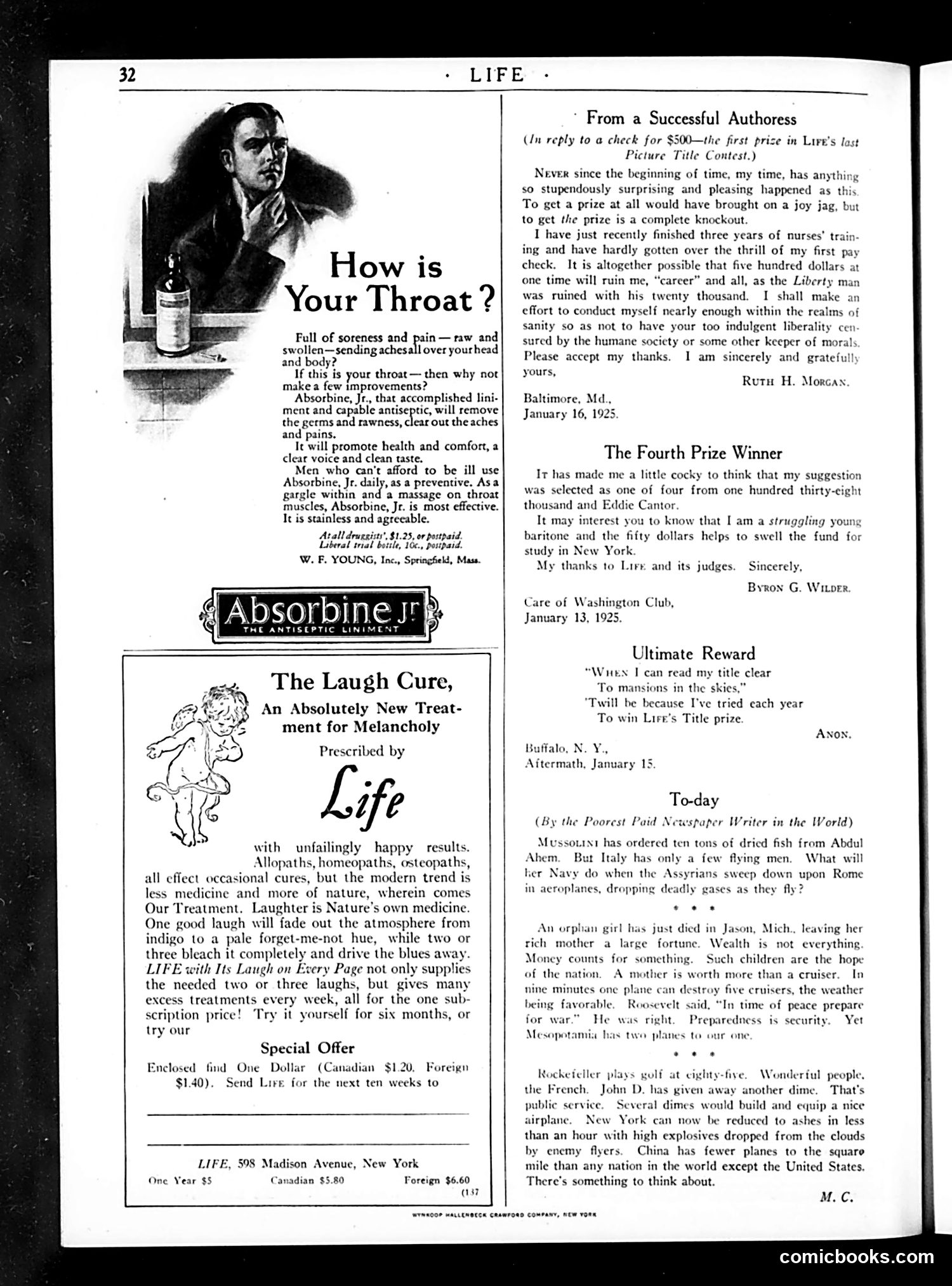 Life — February 12, 1925 — page 34 of 36