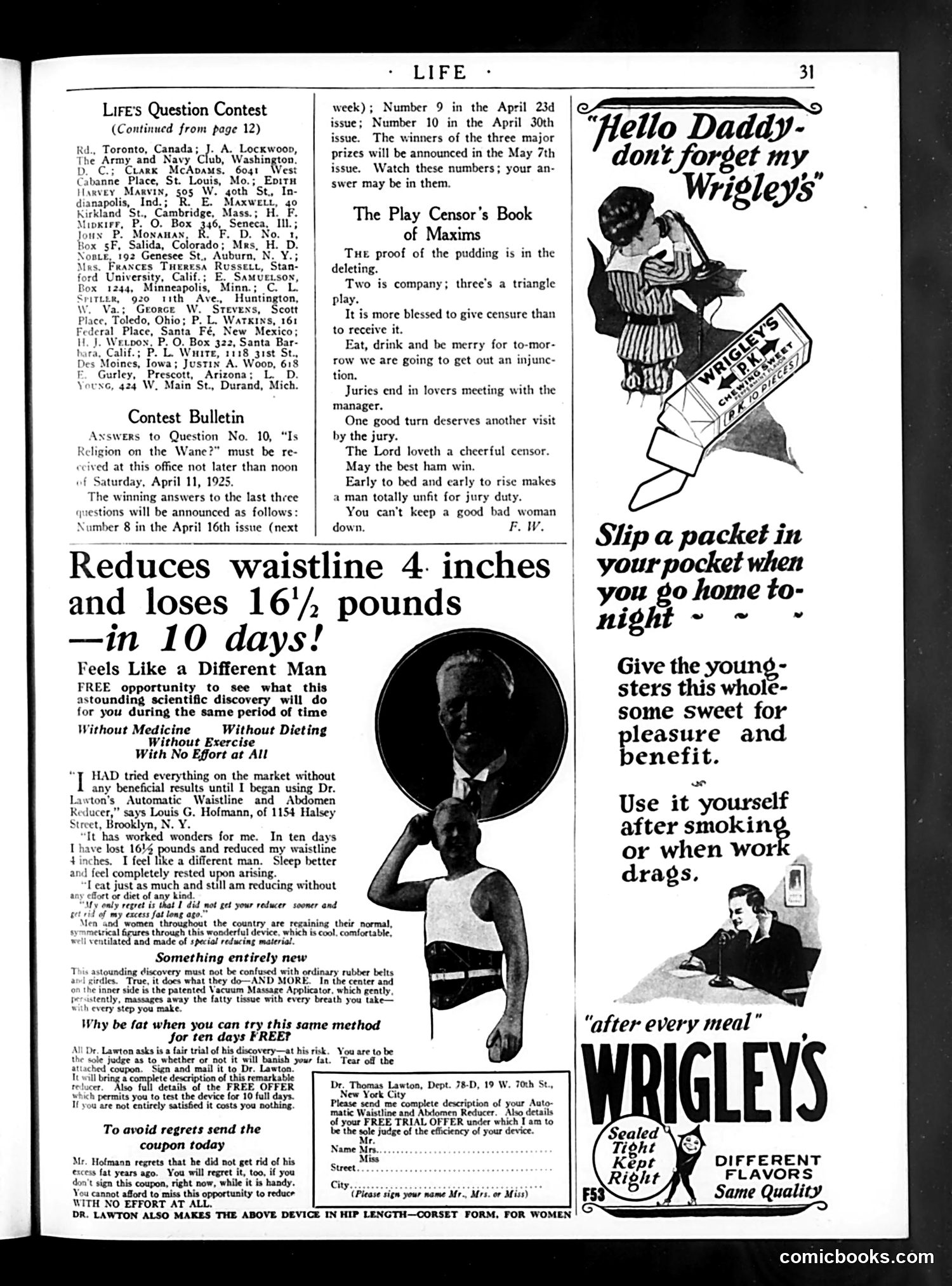 Life — April 9, 1925 — page 33 of 41