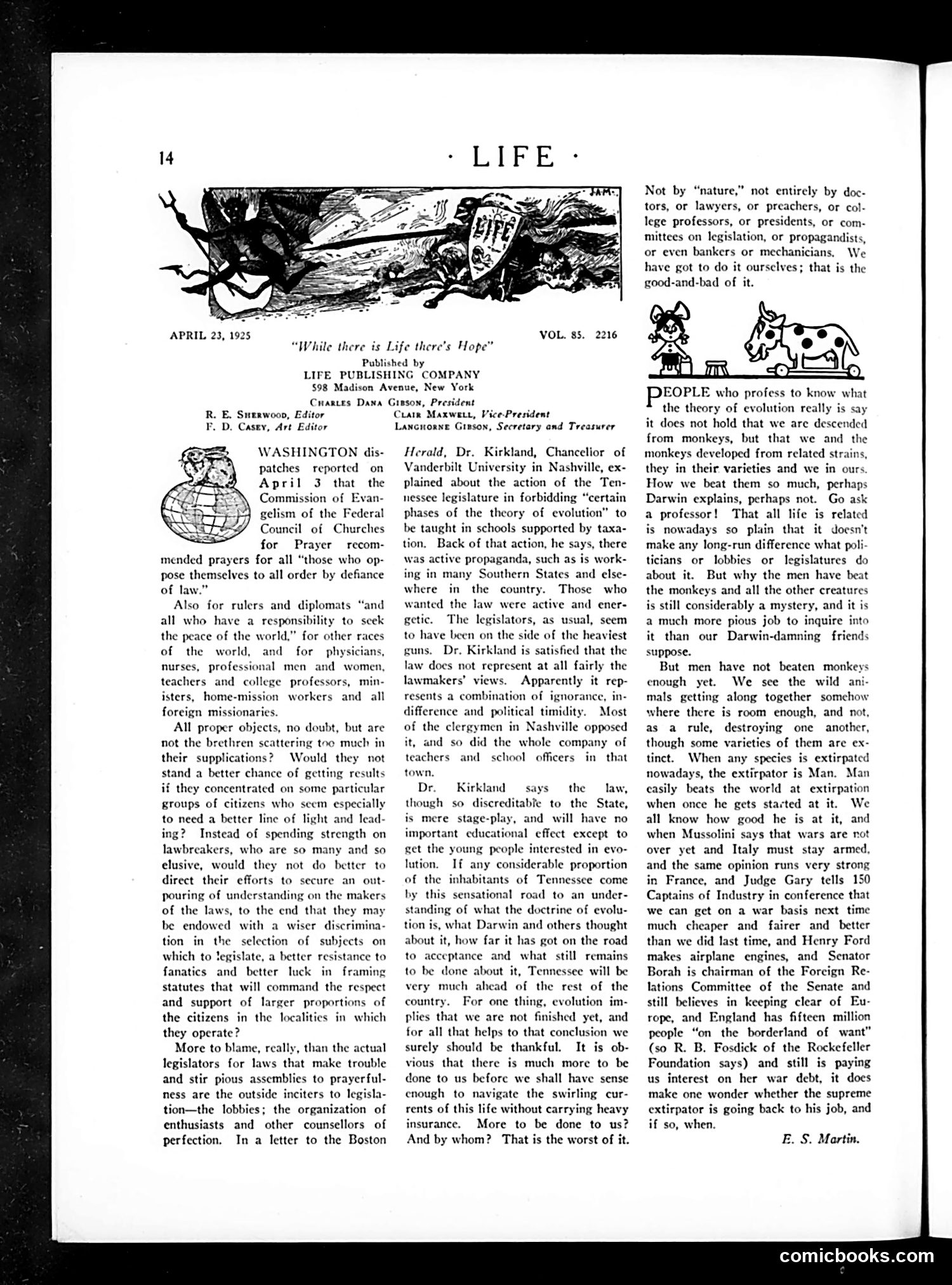 Life — April 23, 1925 — page 16 of 37