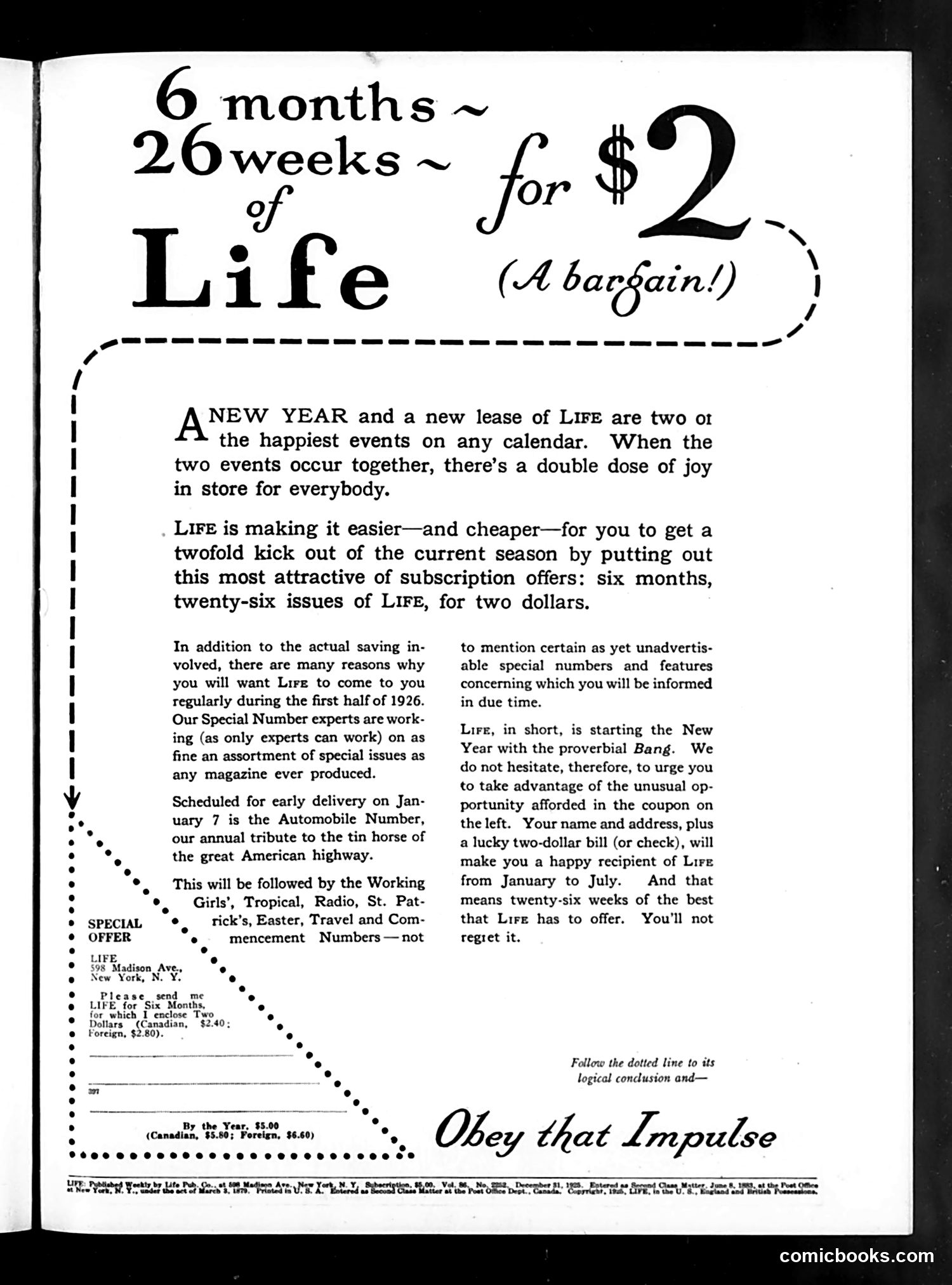 Life — December 31, 1925 — page 3 of 37