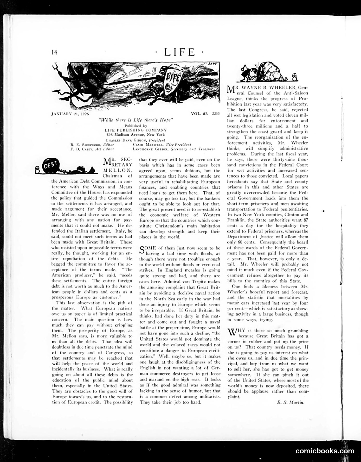 Life — January 21, 1926 — page 16 of 36