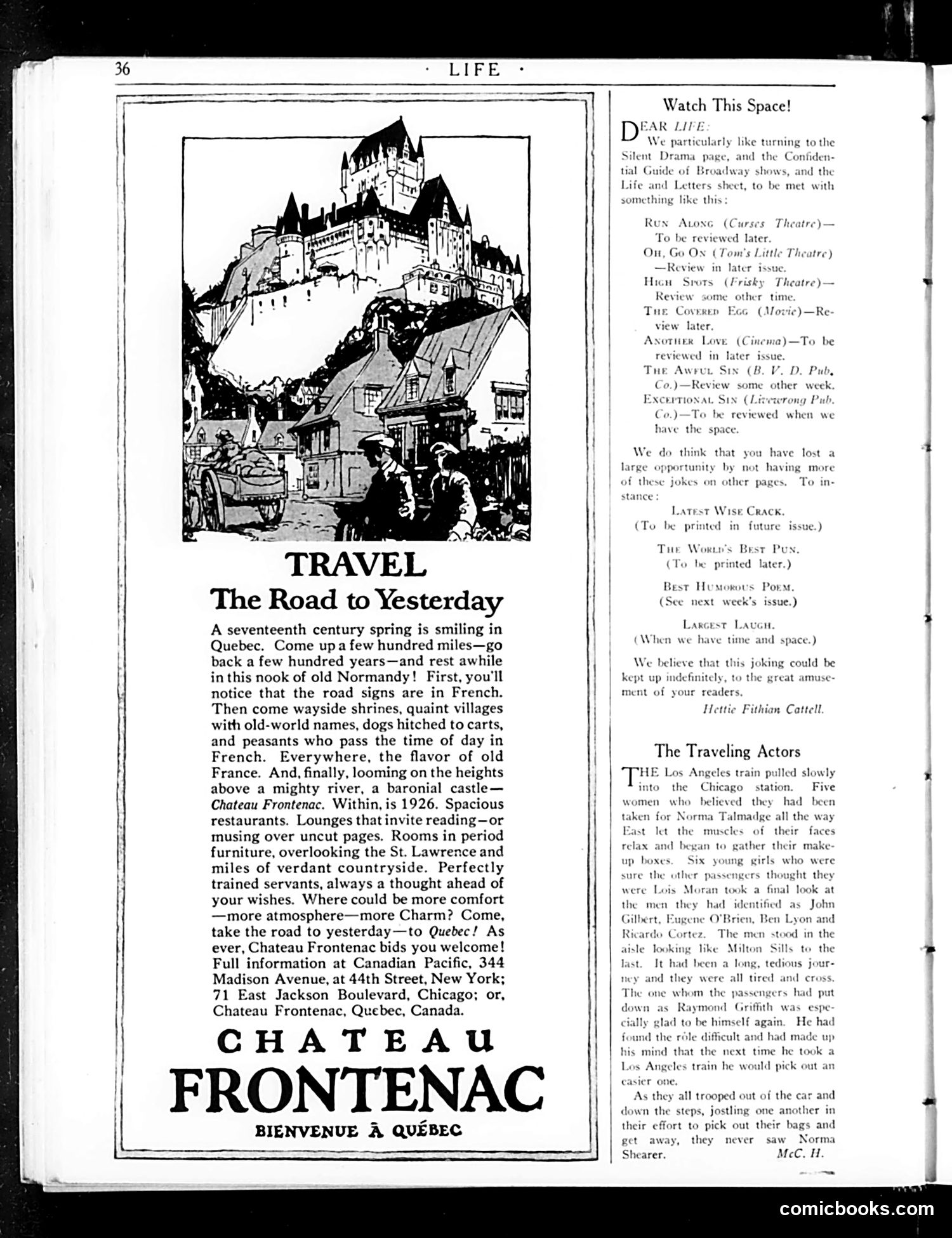 Life — April 1, 1926 — page 40 of 46