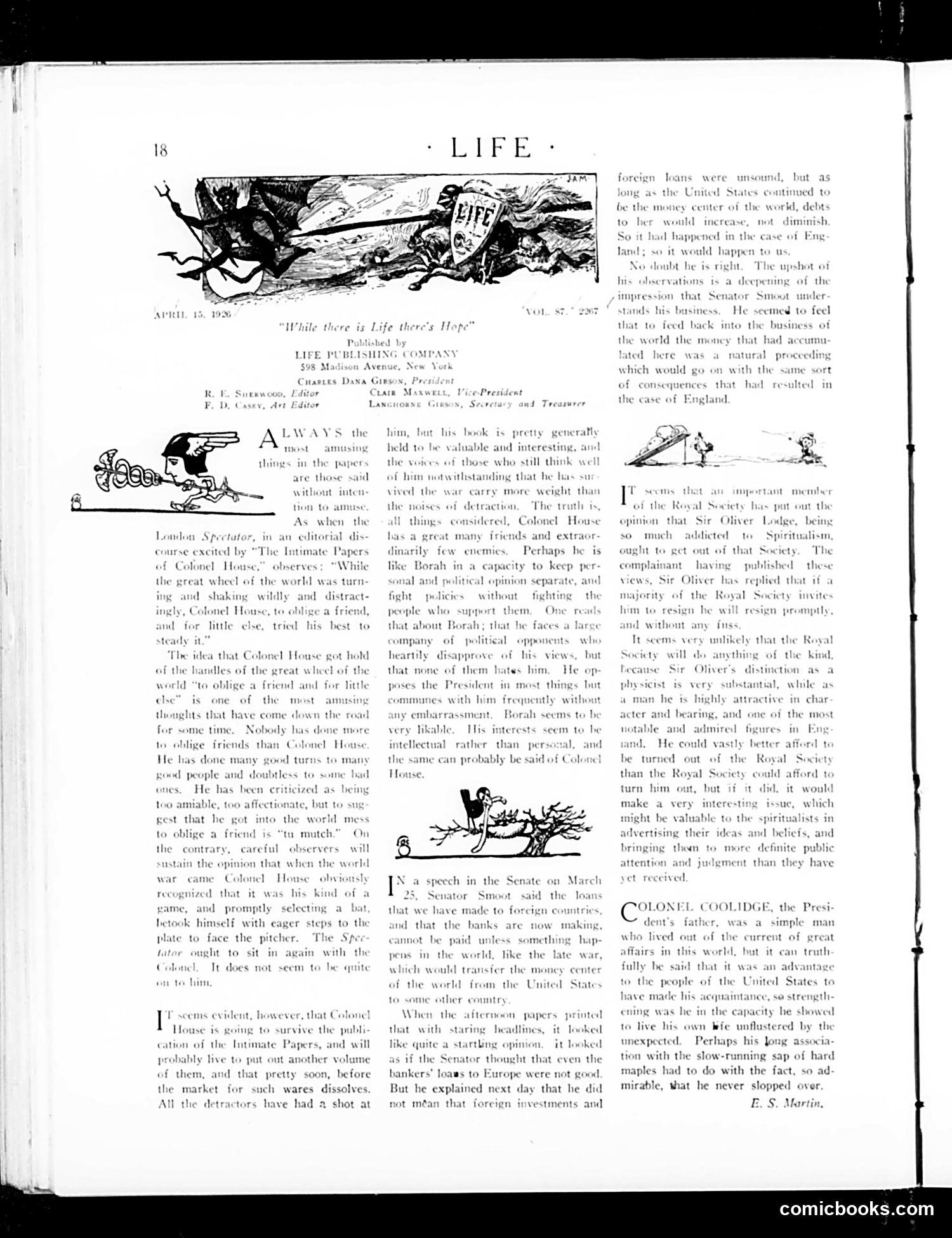 Life — April 15, 1926 — page 20 of 44