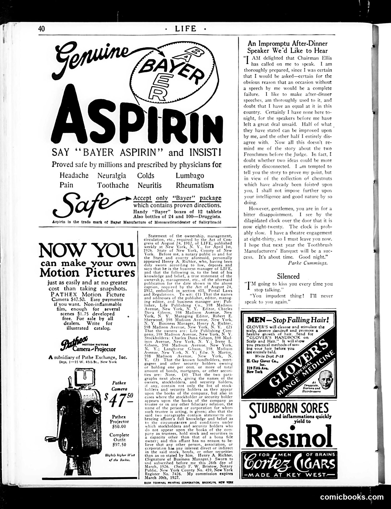 Life — April 15, 1926 — page 42 of 44
