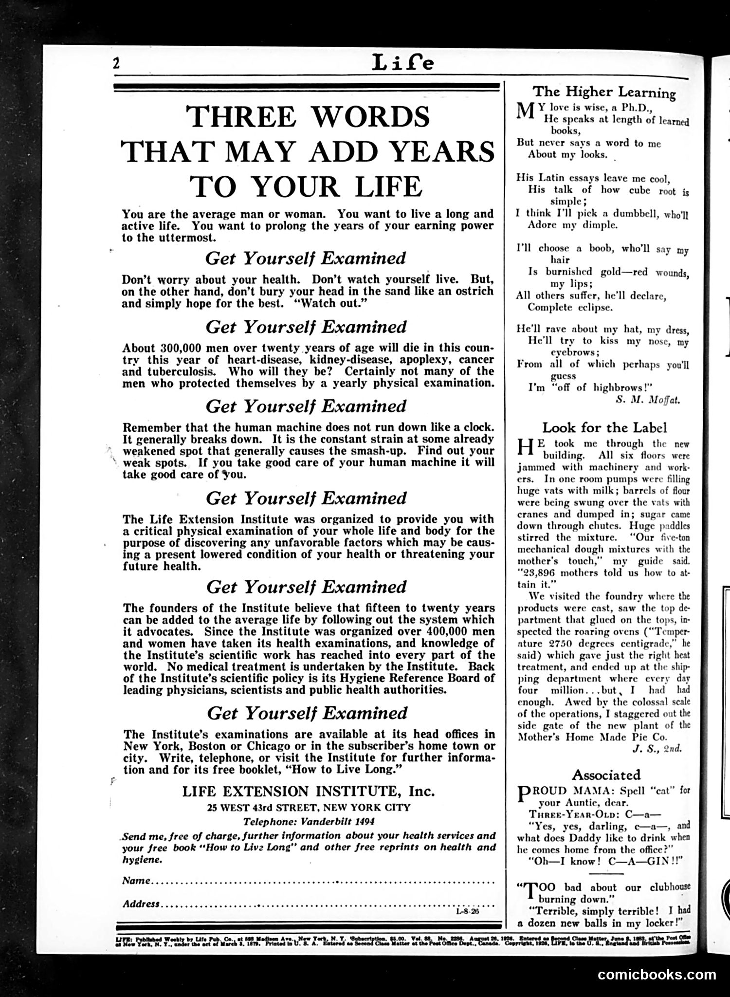 Life — August 26, 1926 — page 4 of 41