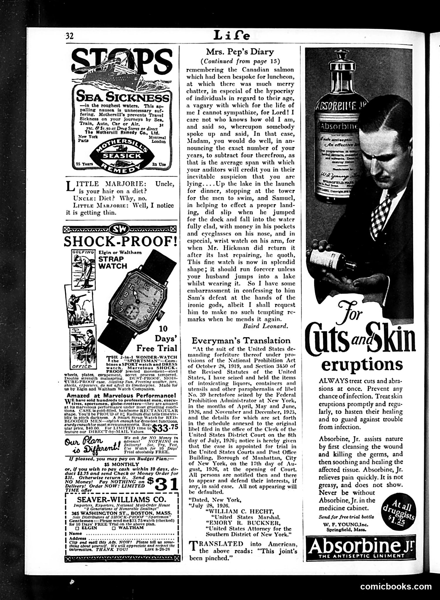 Life — August 26, 1926 — page 34 of 41