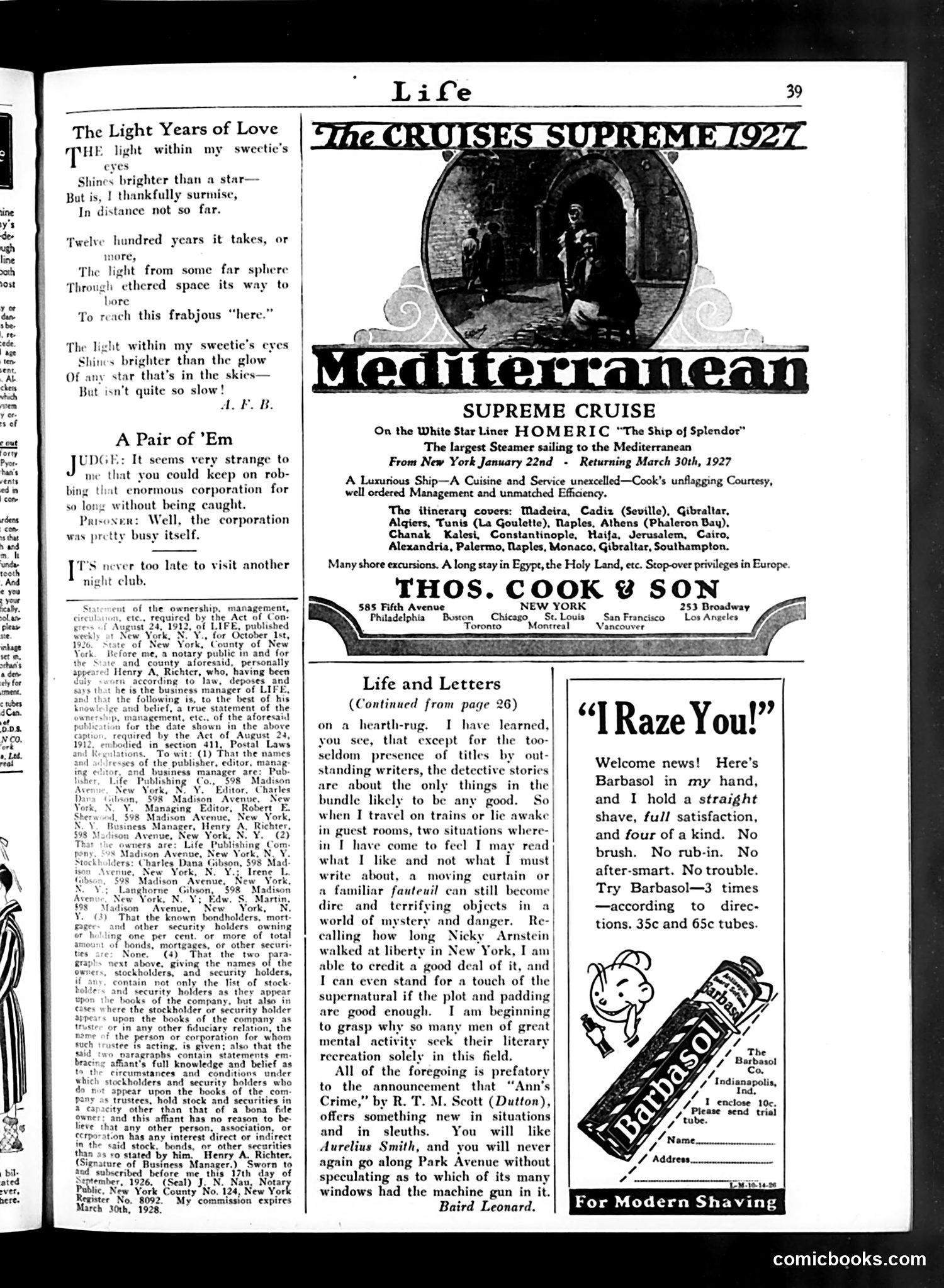 Life — October 14, 1926 — page 41 of 44