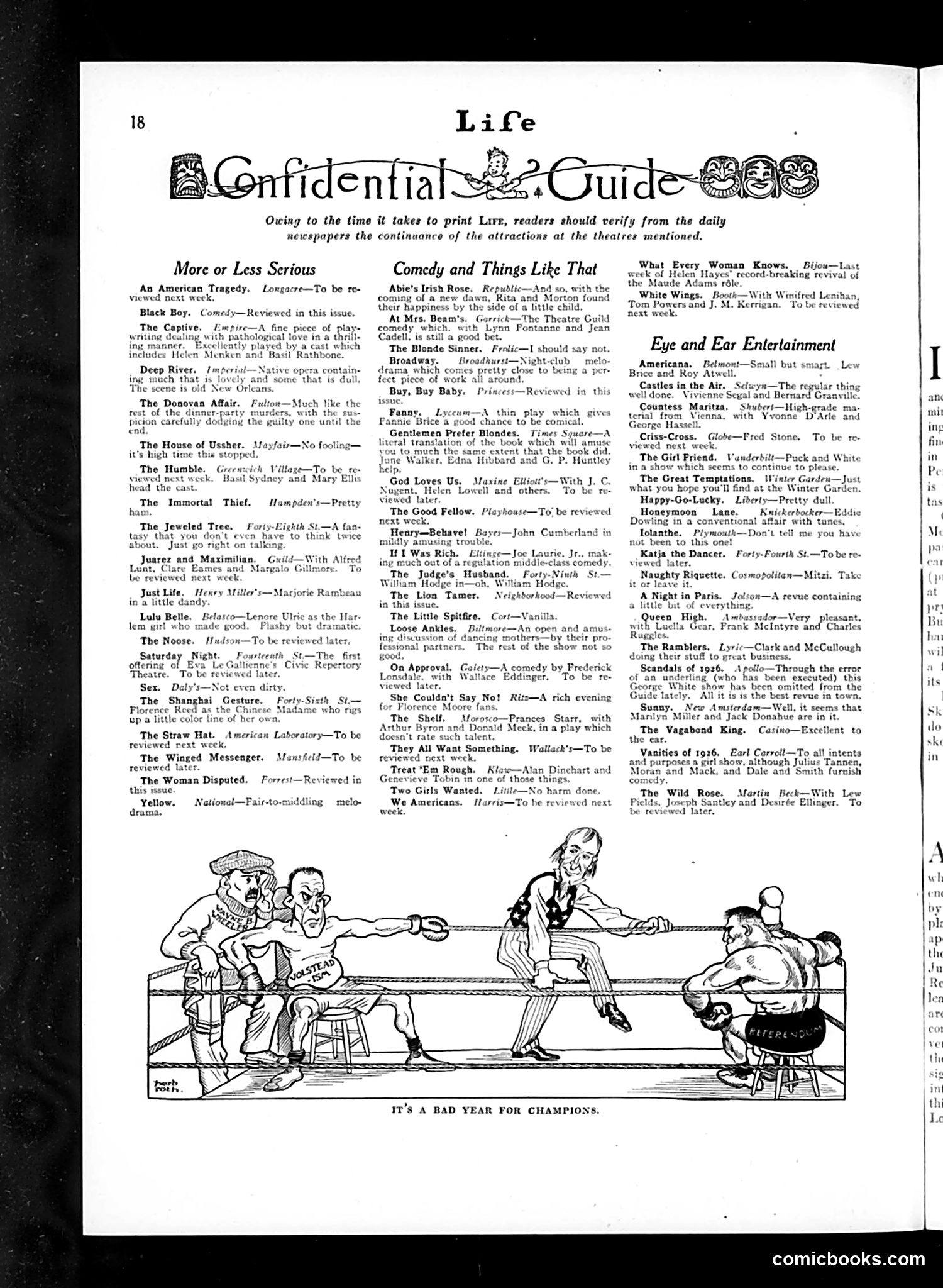 Life — October 28, 1926 — page 20 of 36