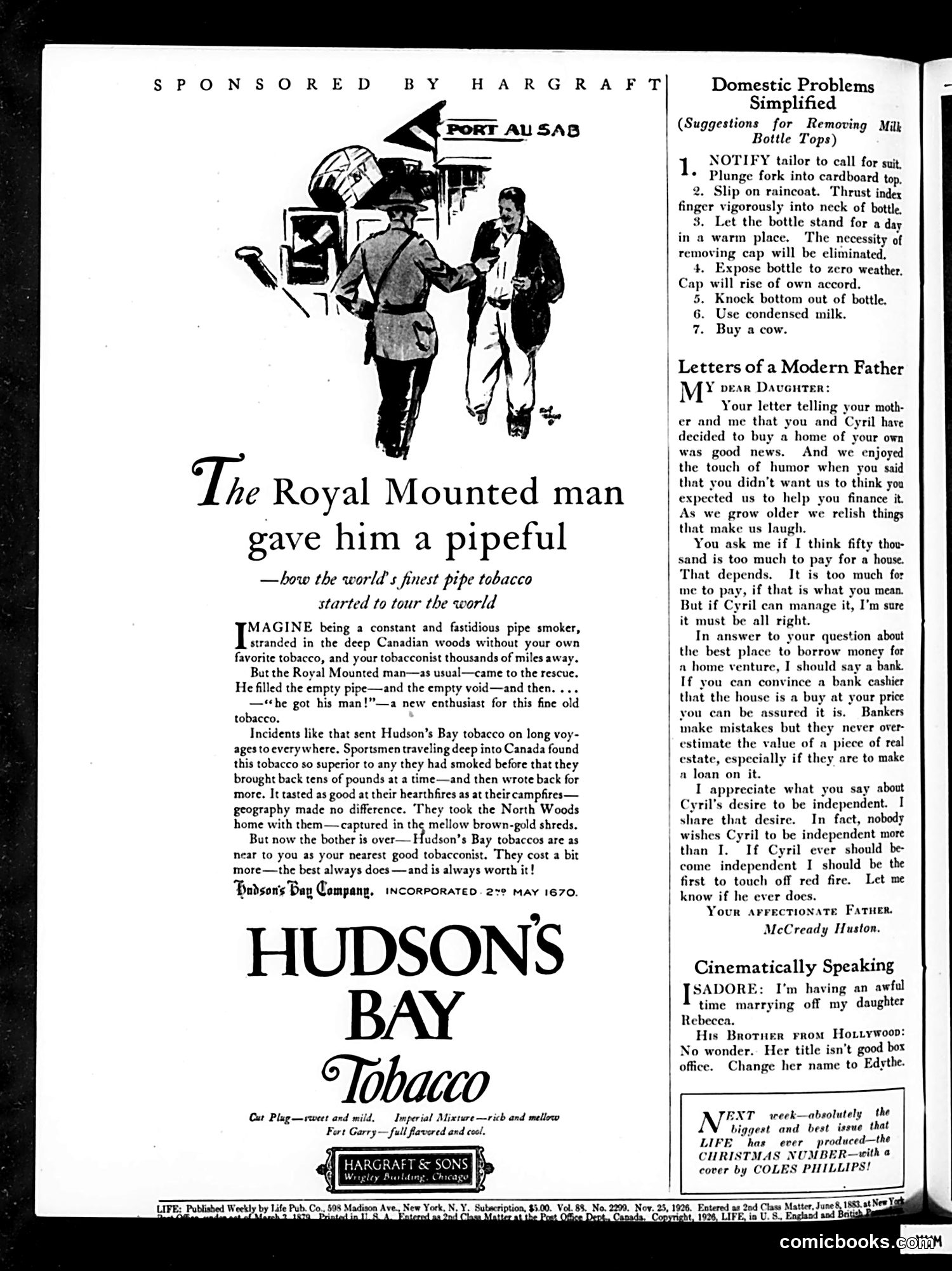 Life — November 25, 1926 — page 4 of 44