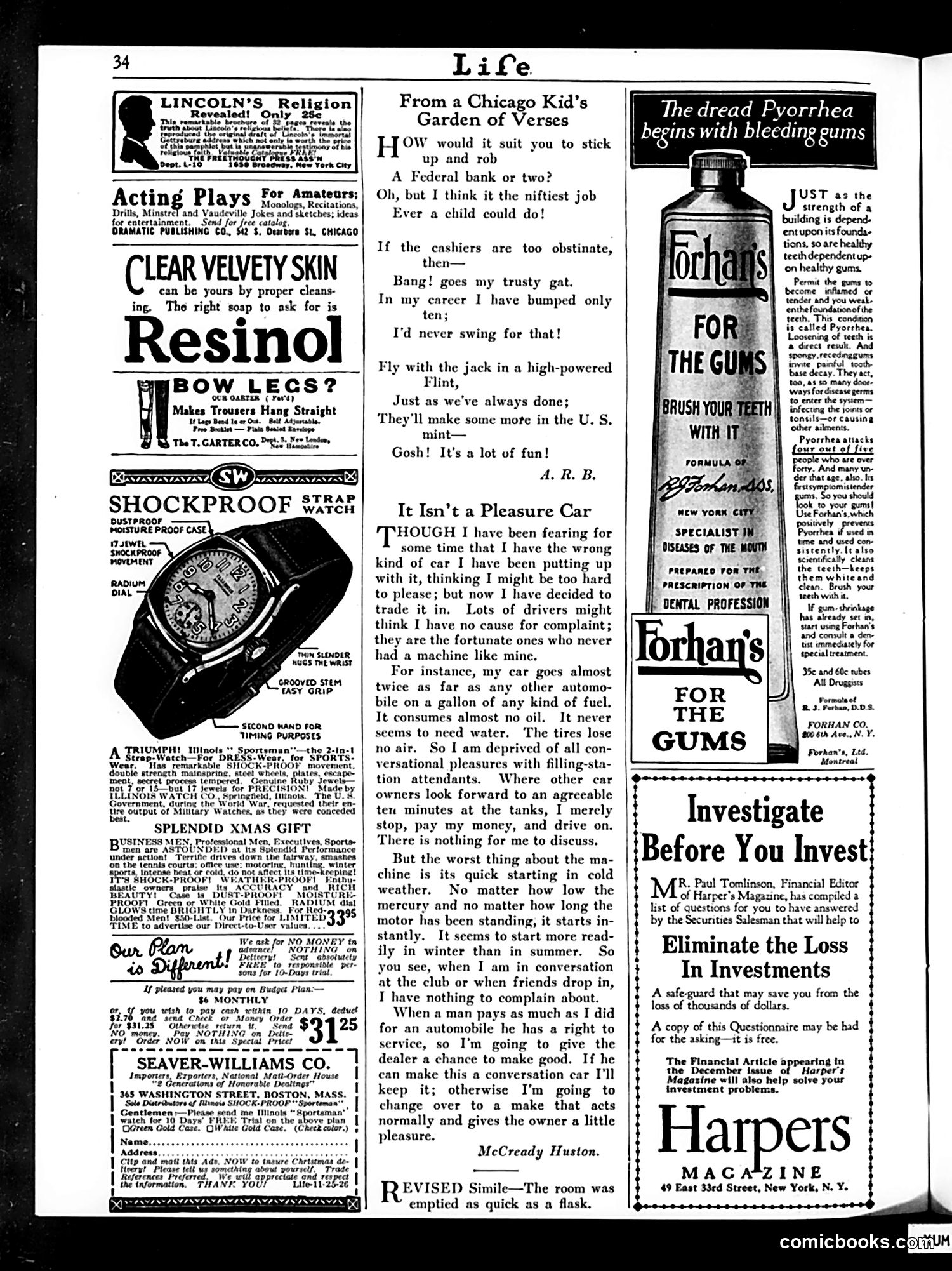 Life — November 25, 1926 — page 36 of 44