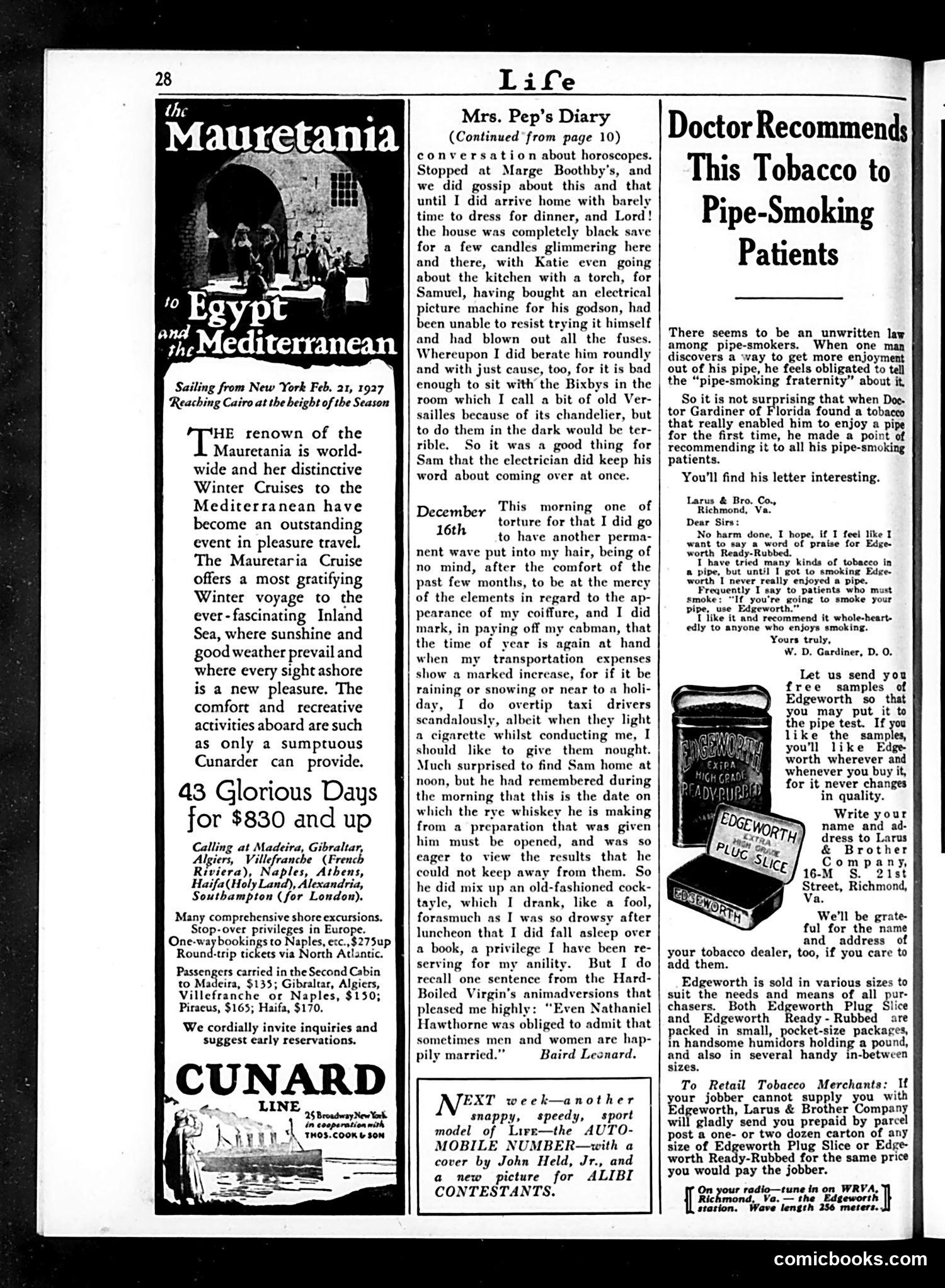 Life — January 6, 1927 — page 30 of 39
