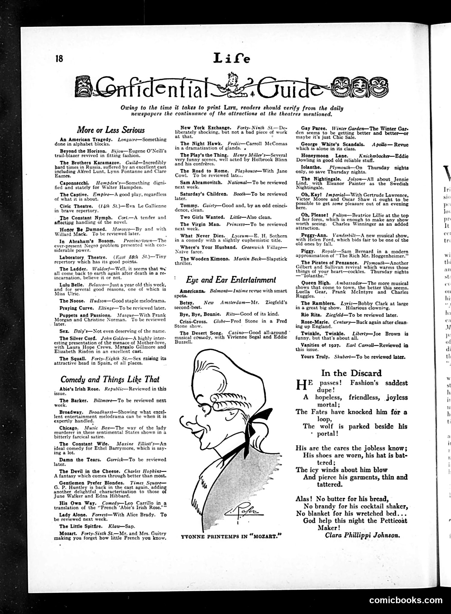 Life — February 3, 1927 — page 20 of 35