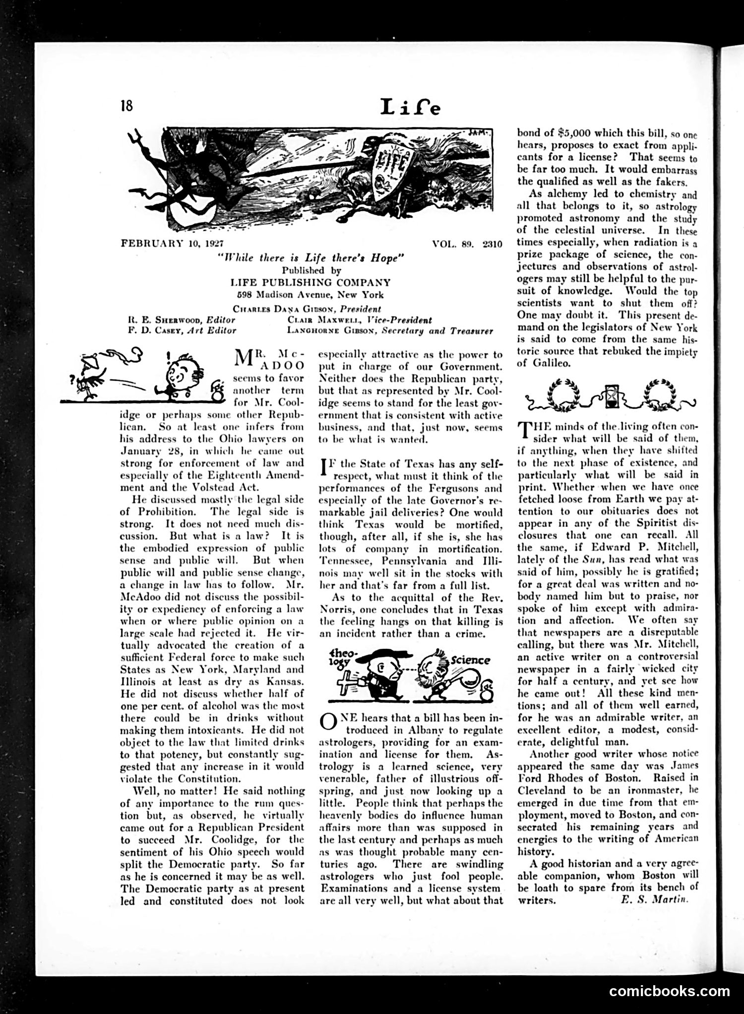 Life — February 10, 1927 — page 20 of 43