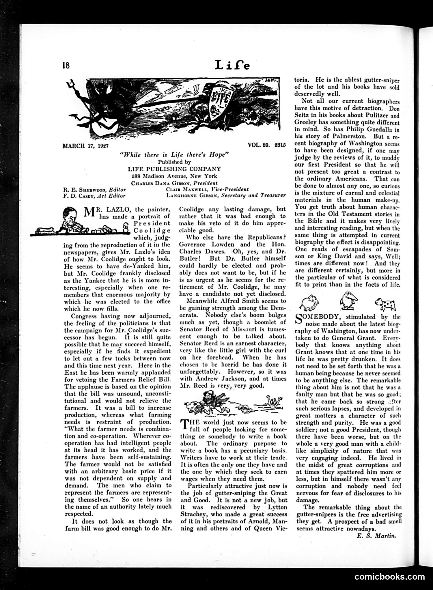 Life — March 17, 1927 — page 20 of 43