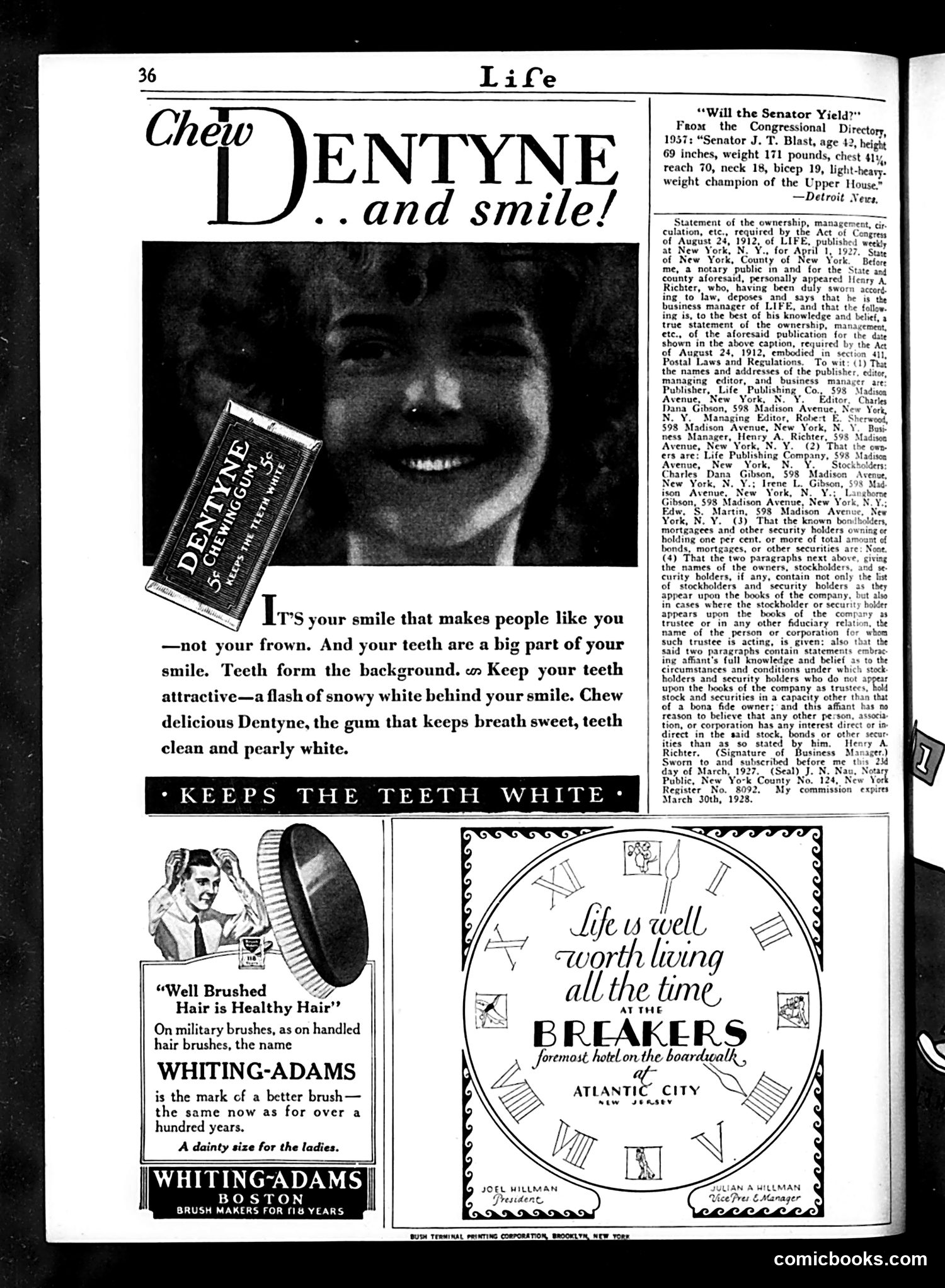 Life — April 14, 1927 — page 38 of 38