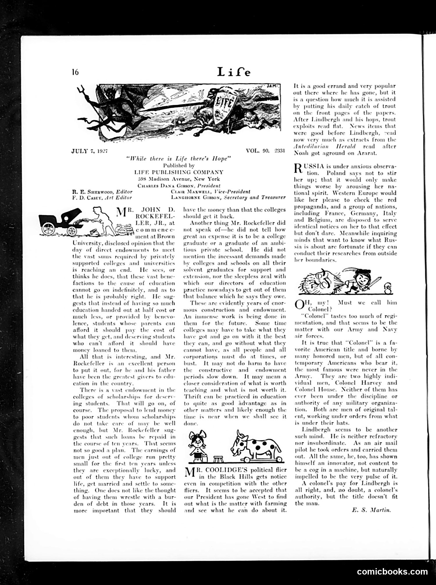 Life — July 7, 1927 — page 20 of 42