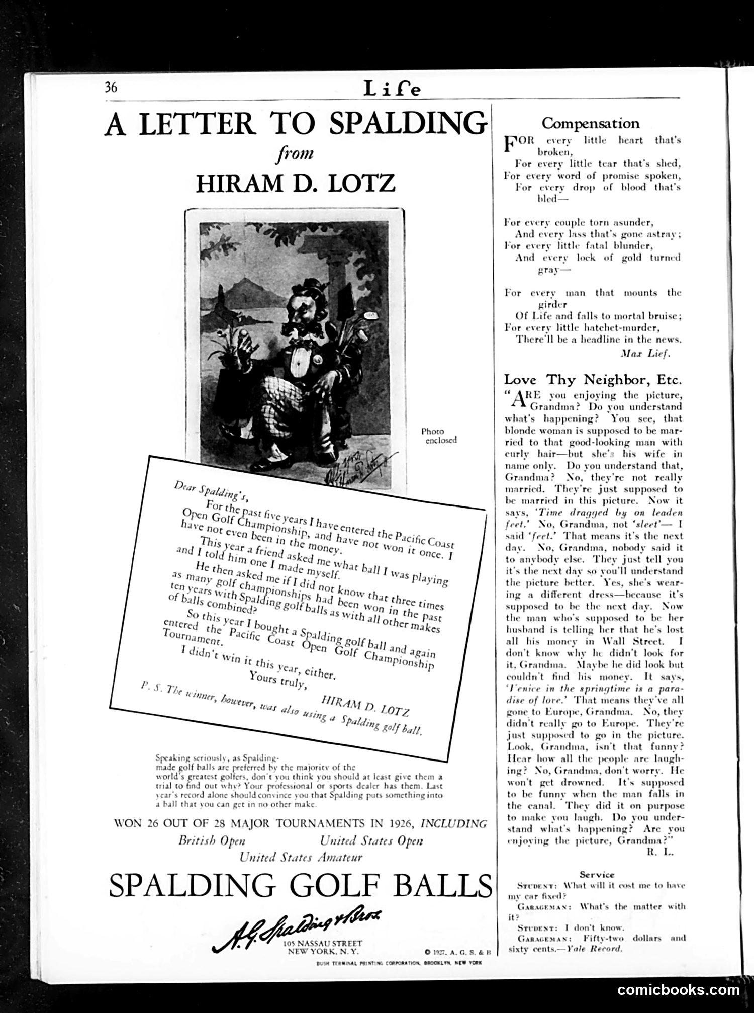 Life — July 14, 1927 — page 38 of 40