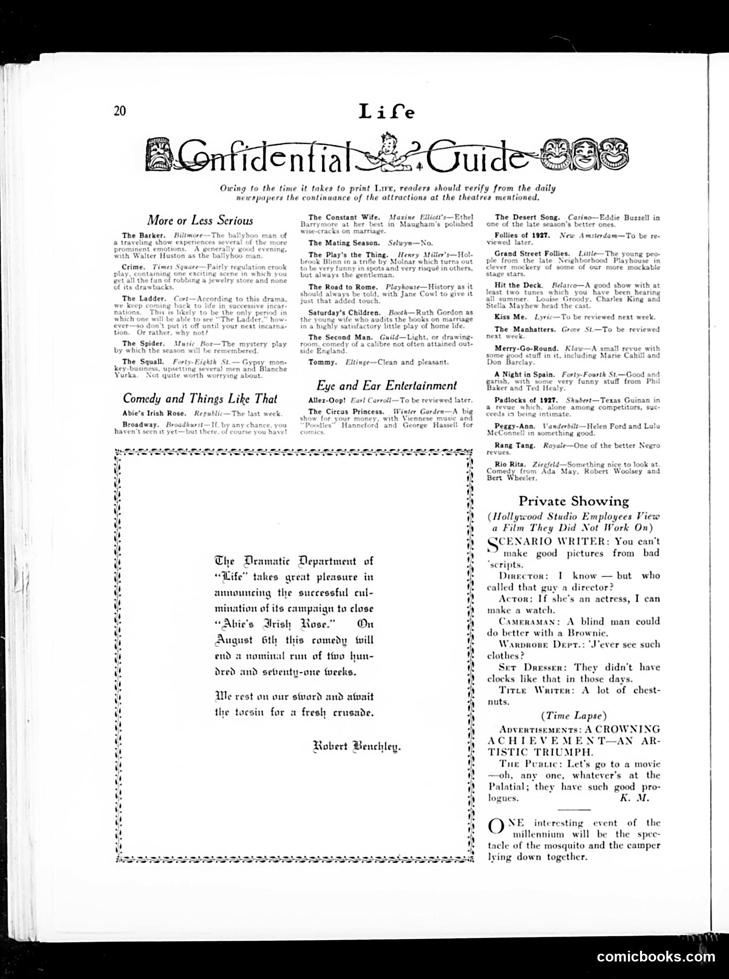 Life — August 4, 1927 — page 22 of 40