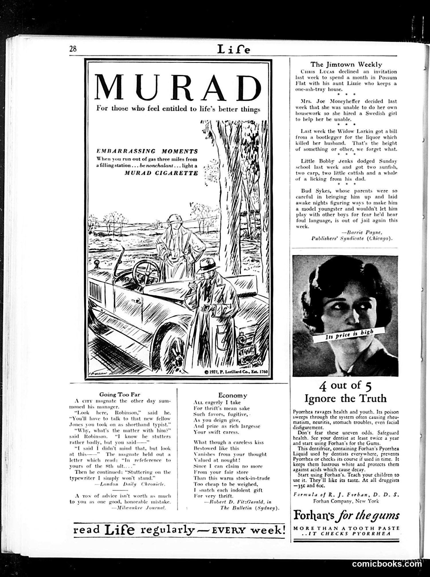 Life — October 27, 1927 — page 30 of 36