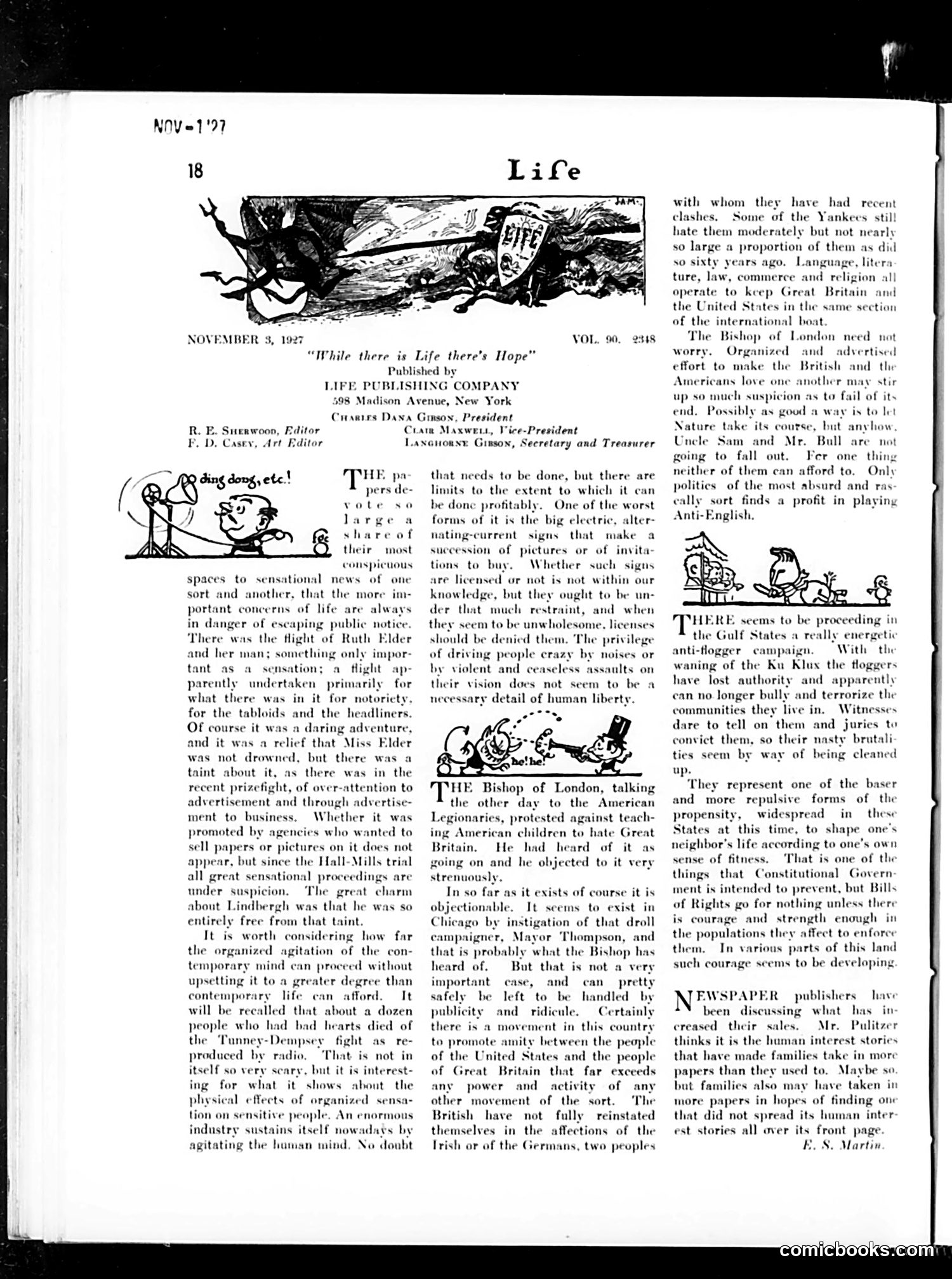 Life — November 3, 1927 — page 20 of 44