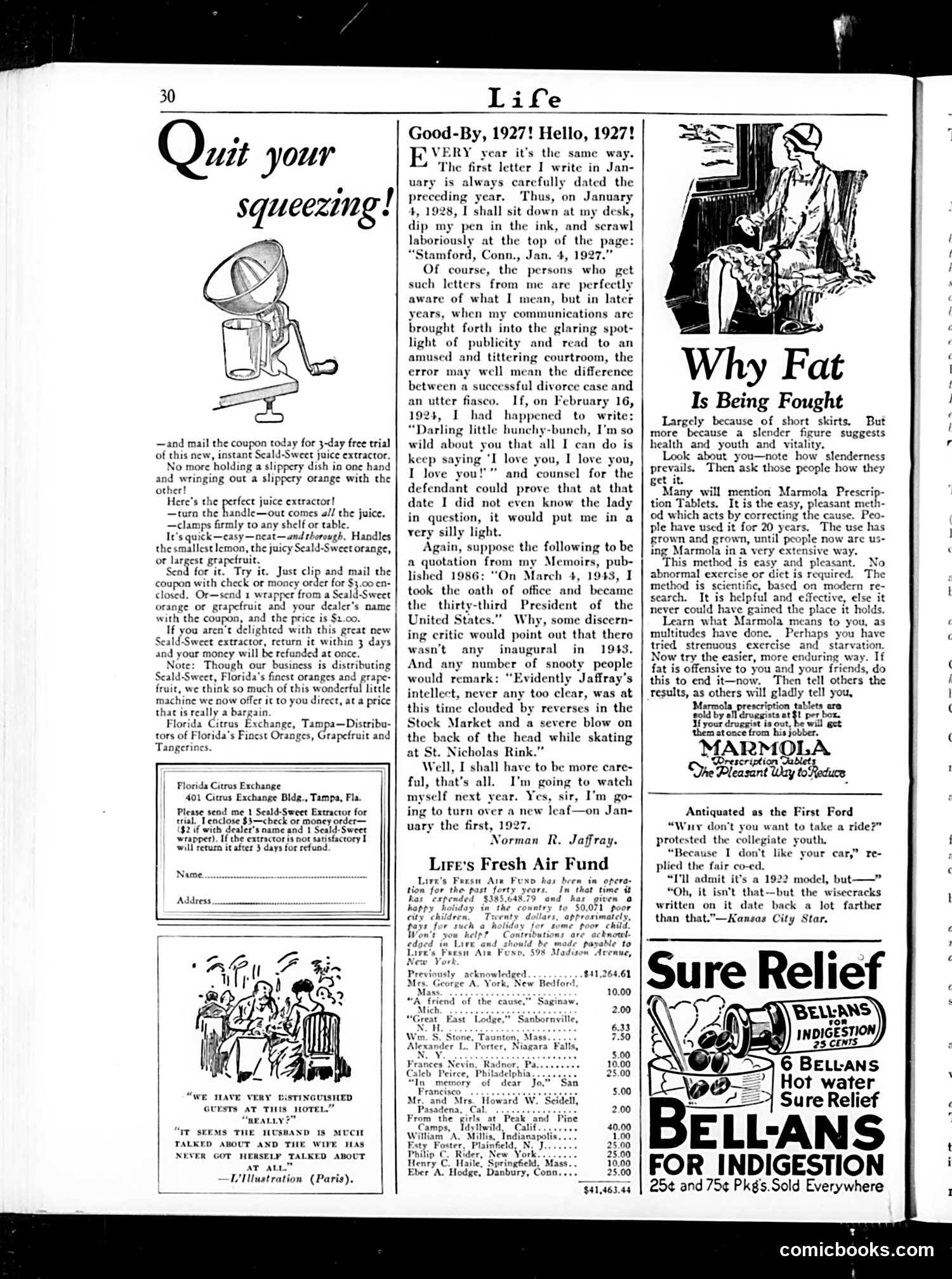 Life — December 29, 1927 — page 32 of 41