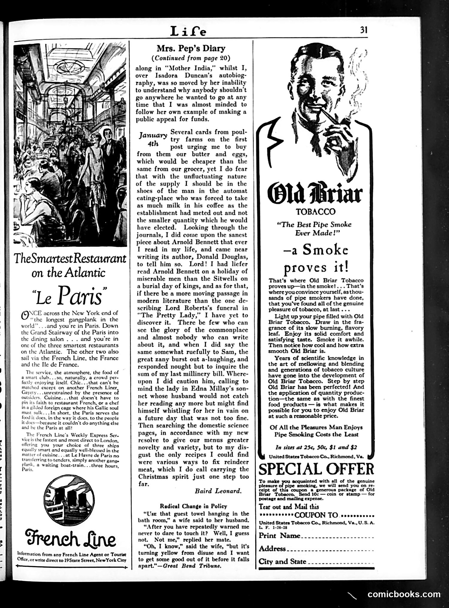 Life — January 26, 1928 — page 33 of 34