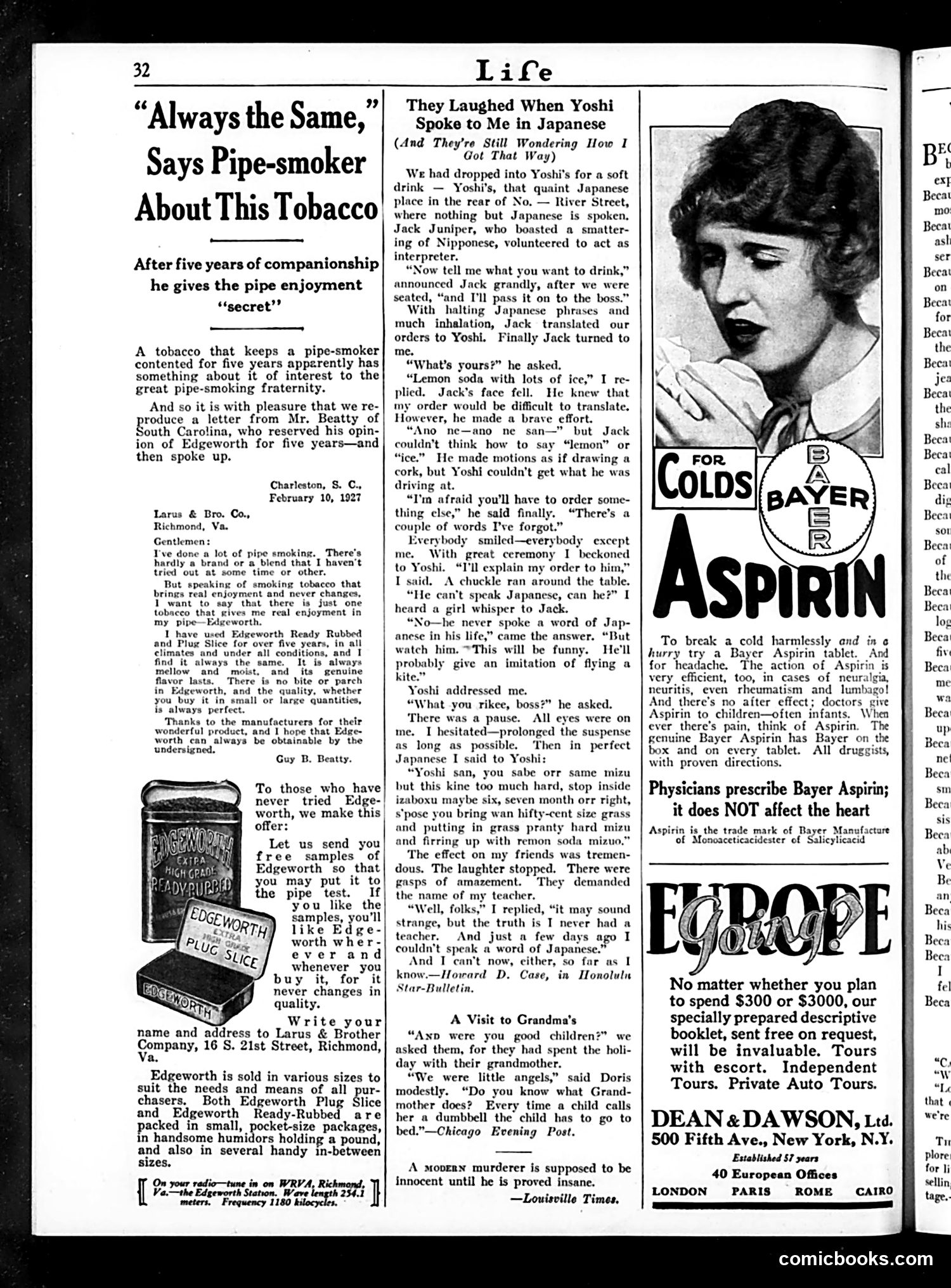 Life — February 2, 1928 — page 34 of 38