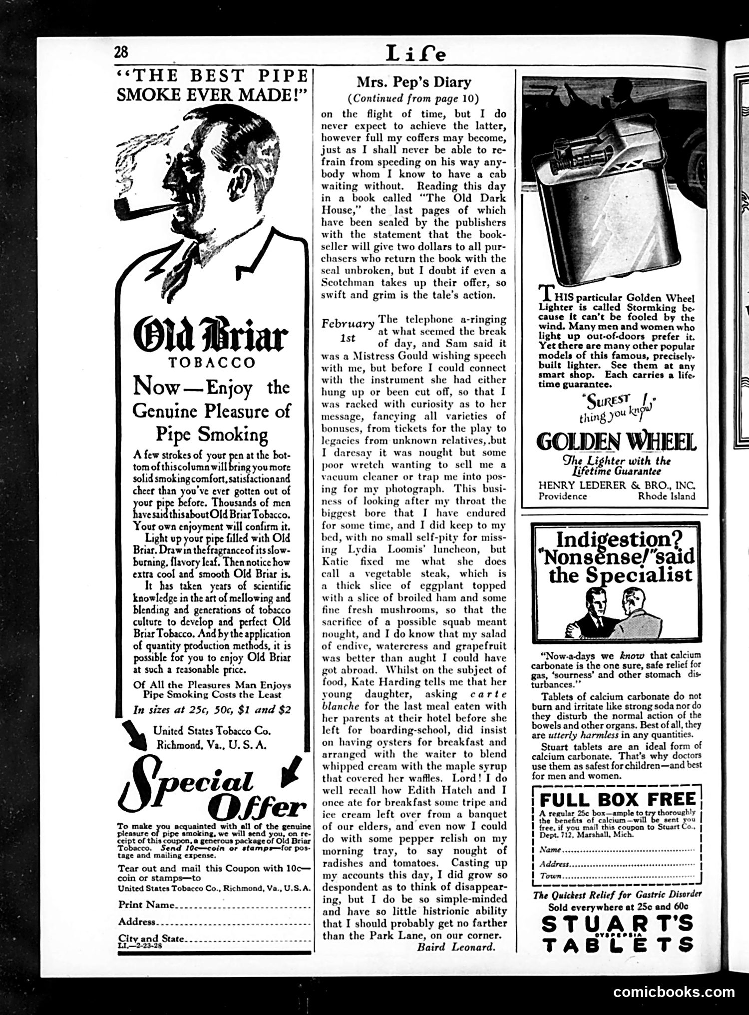 Life — February 23, 1928 — page 30 of 35