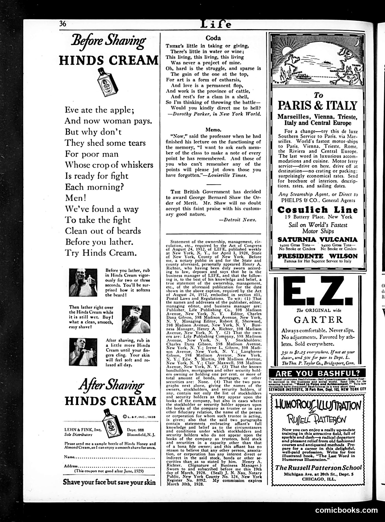 Life — April 12, 1928 — page 38 of 42