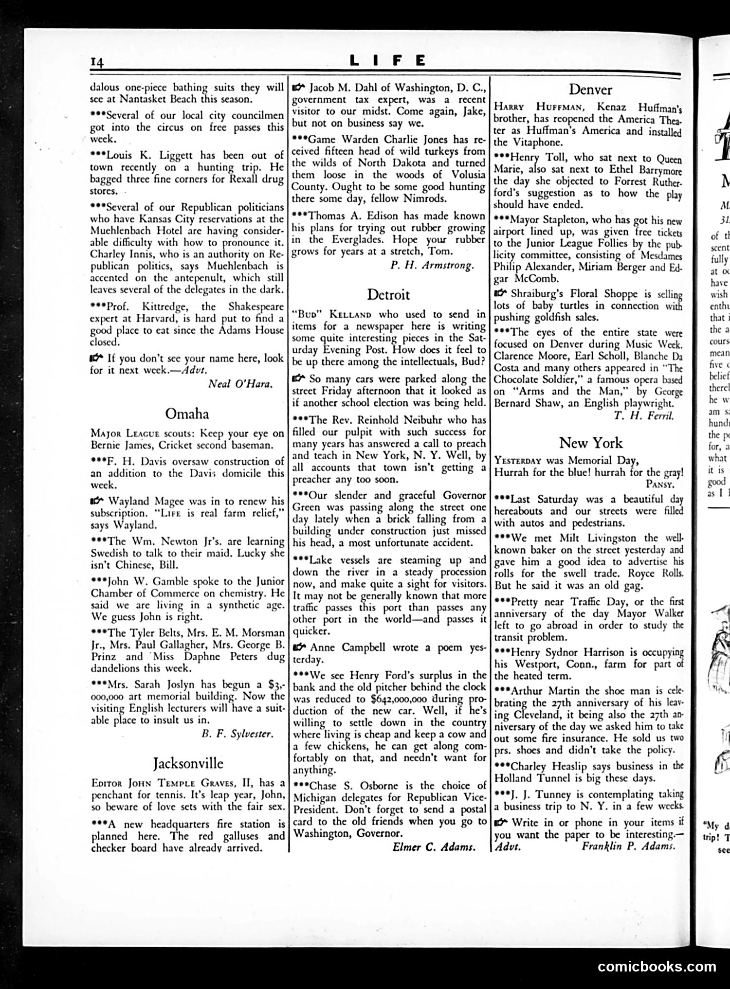 Life — May 31, 1928 — page 16 of 34
