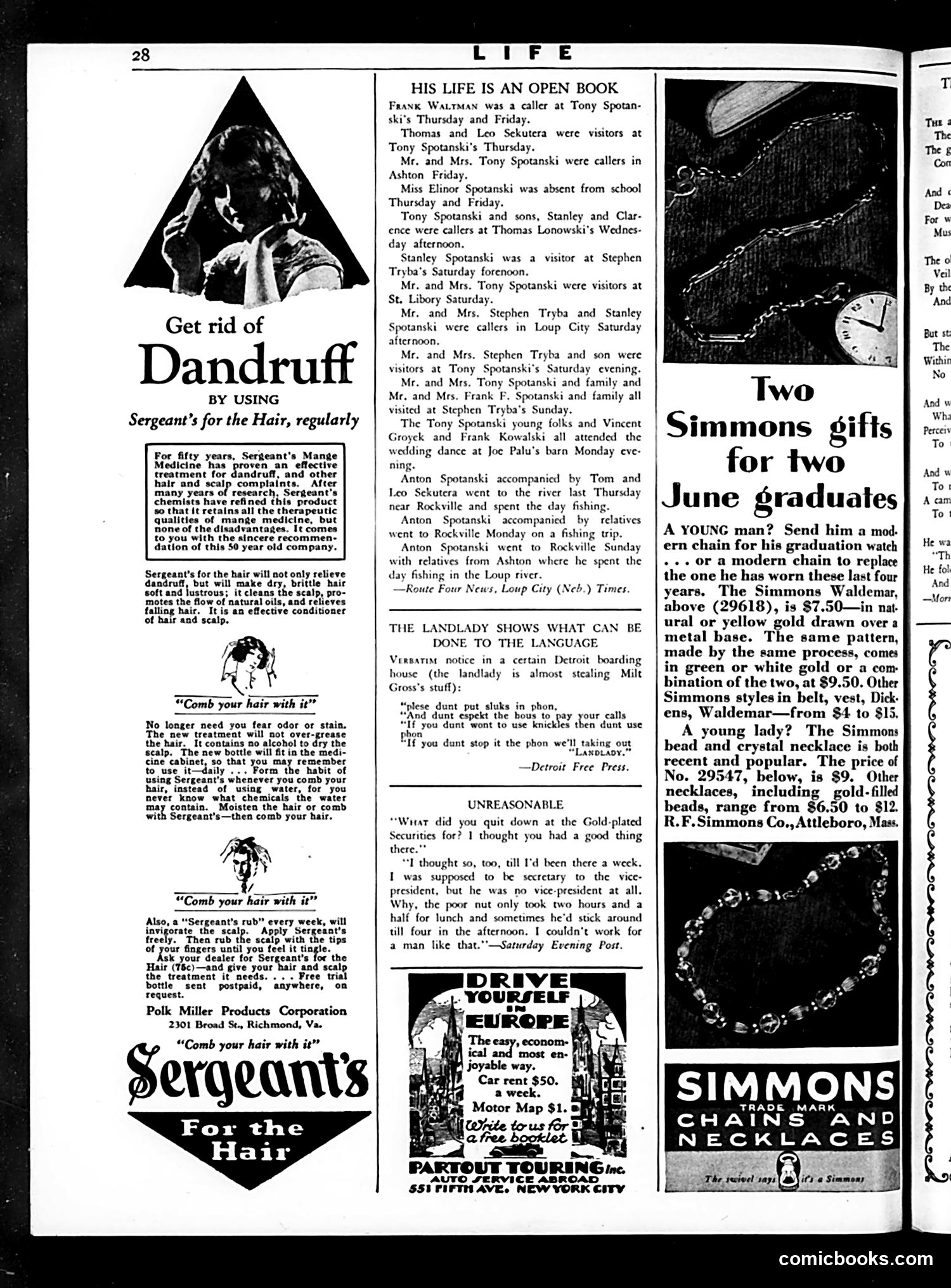 Life — May 31, 1928 — page 30 of 34