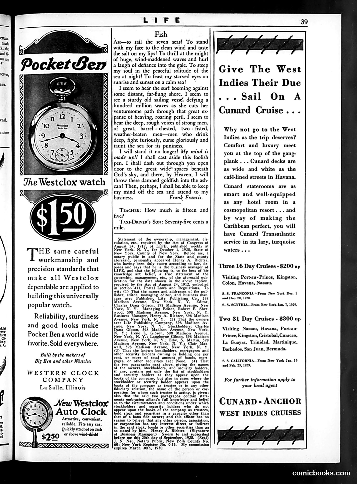 Life — October 12, 1928 — page 41 of 44