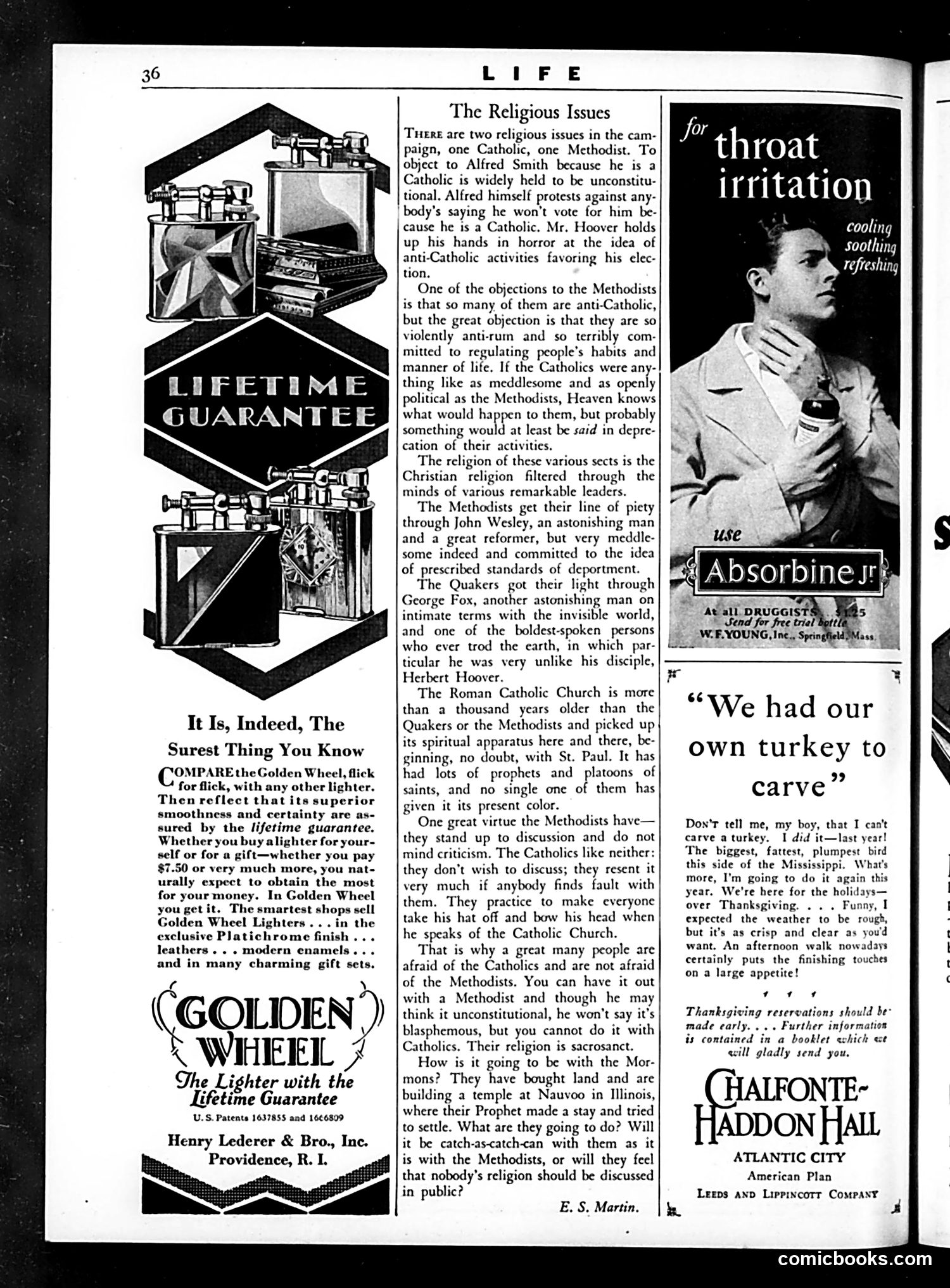 Life — November 2, 1928 — page 38 of 48