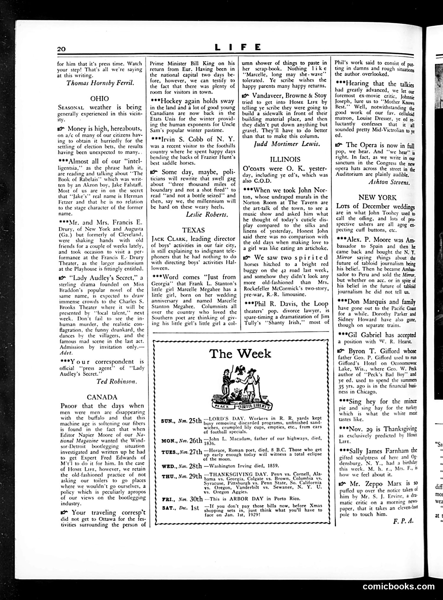 Life — November 23, 1928 — page 22 of 36
