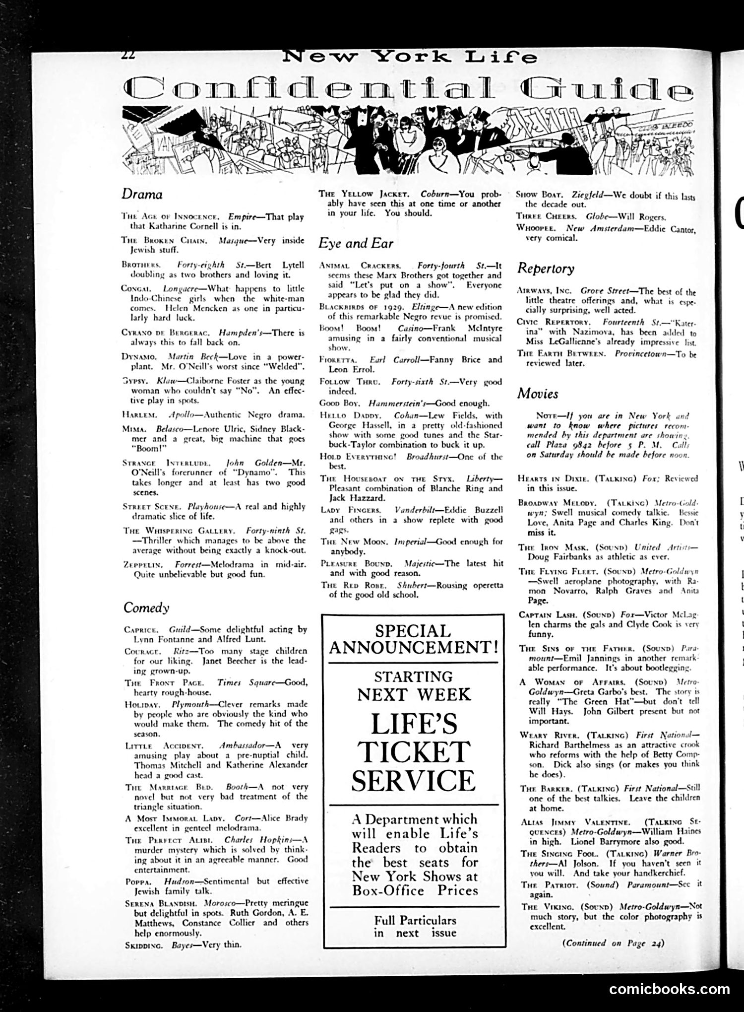 Life — March 29, 1929 — page 24 of 36