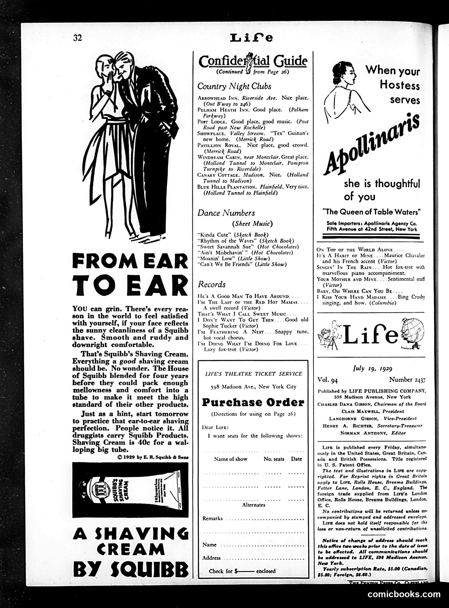 Life — July 19, 1929 — page 34 of 36