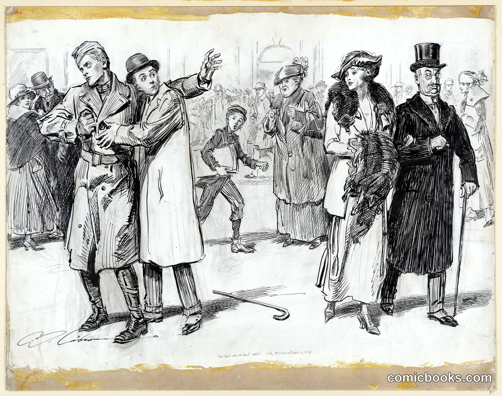 The Girl Who Didn't Wait by Gibson, Charles Dana, 1867-1944, artist