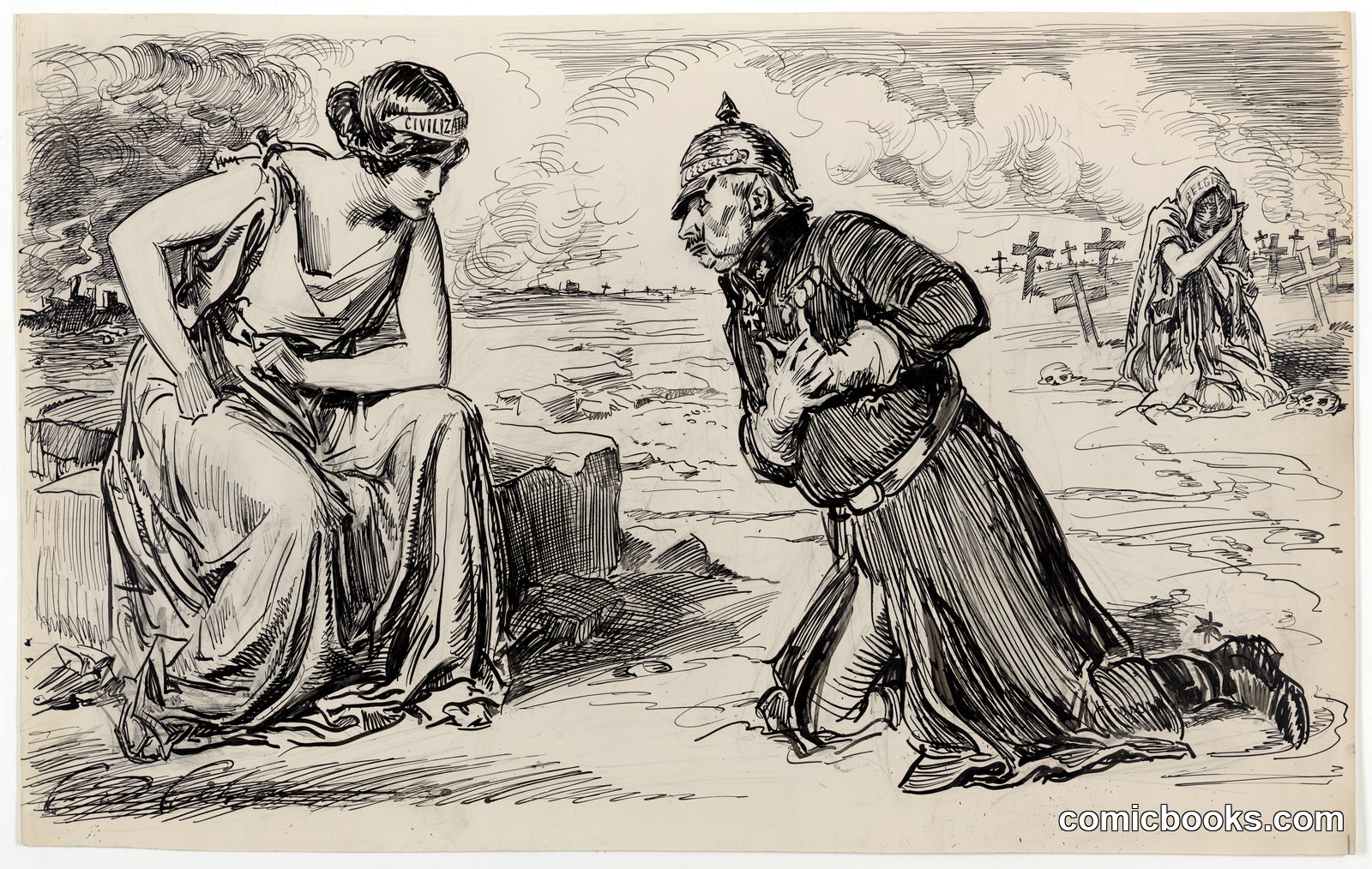His Word of Honor by Gibson, Charles Dana, 1867-1944, artist