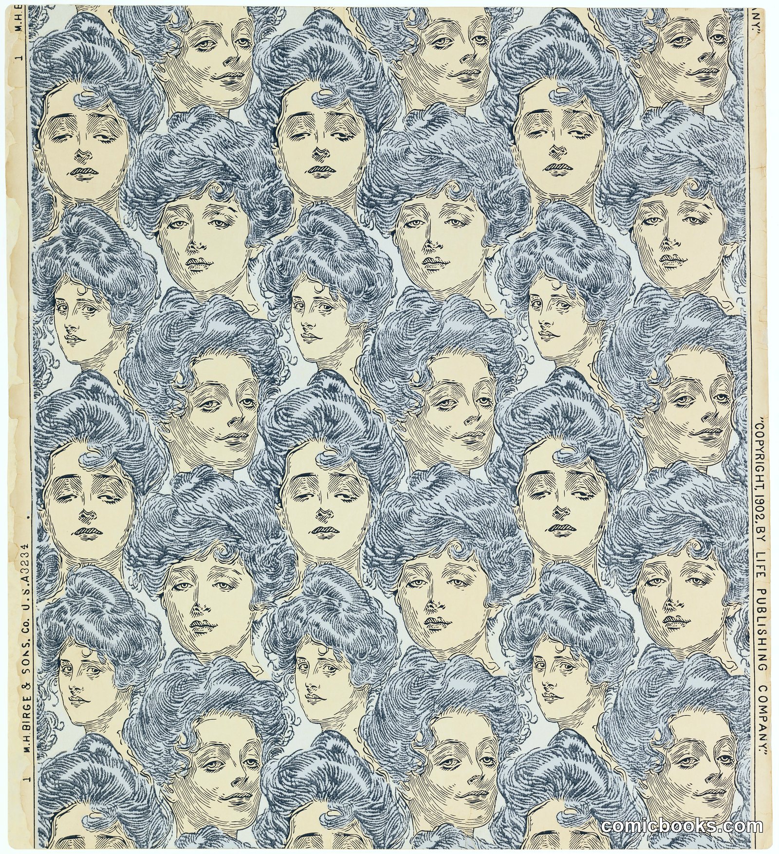 Bachelor's Wall Paper by Charles Dana Gibson