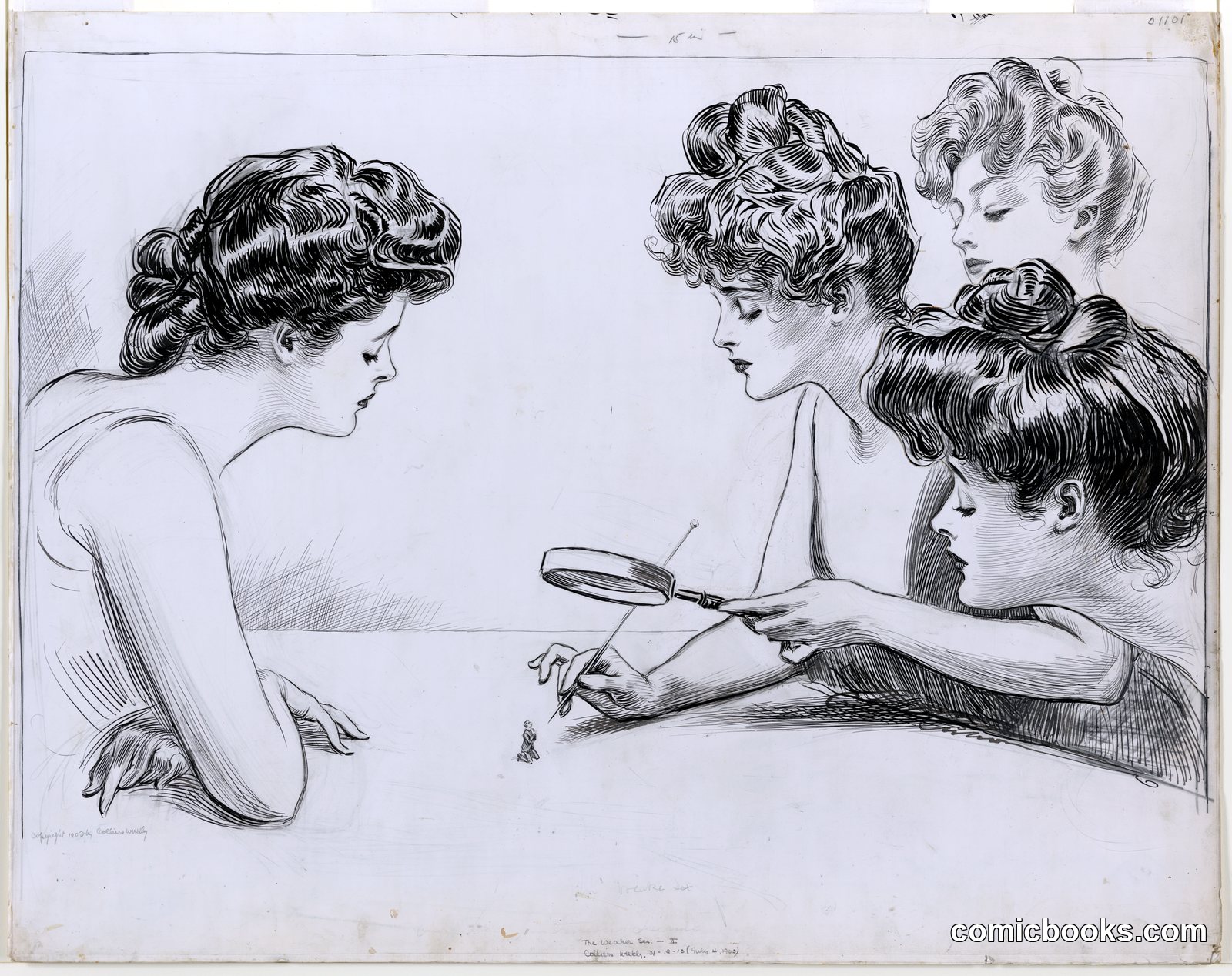 The Weaker Sex — II by Charles Dana Gibson, 1867-1944