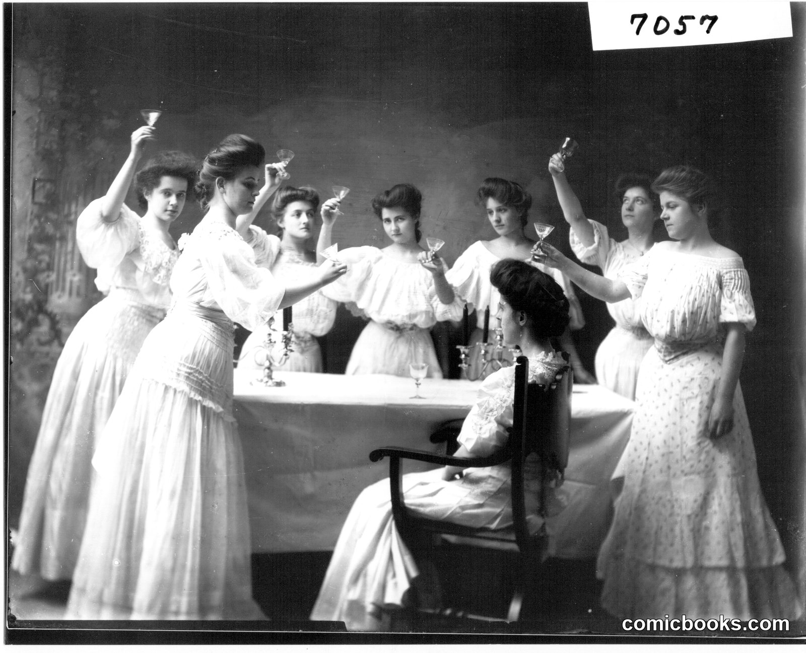 Toast to the Bride by Snyder, Frank R. 
 
 Flickr:  Miami U. Libraries - Digital Collections
